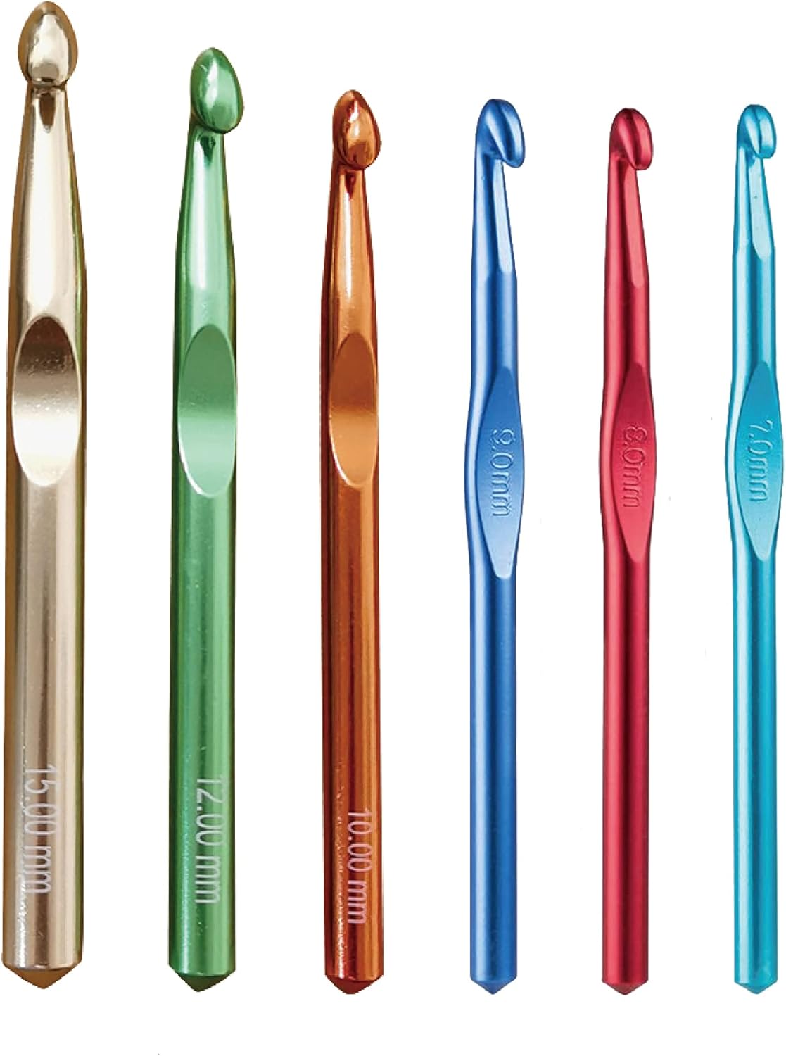 Knitiss Crochet Hooks Set, Large Aluminum Crochet Hooks Set 7mm, 8mm, 9mm,10mm,...
