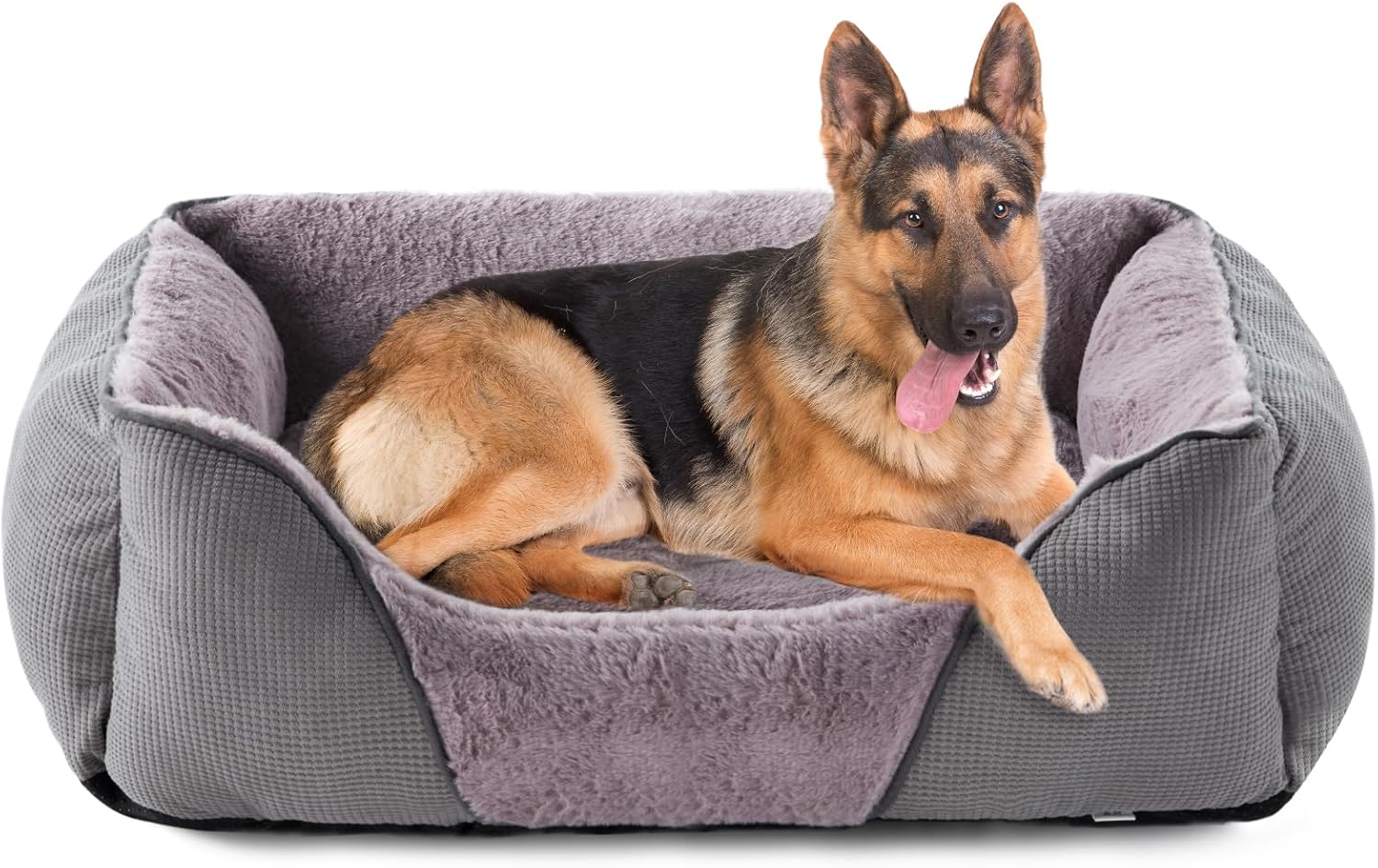 JOEJOY Extra Large Dog Bed Grey, XXL Dog Bed Washable with Waterproof, No Dust a...