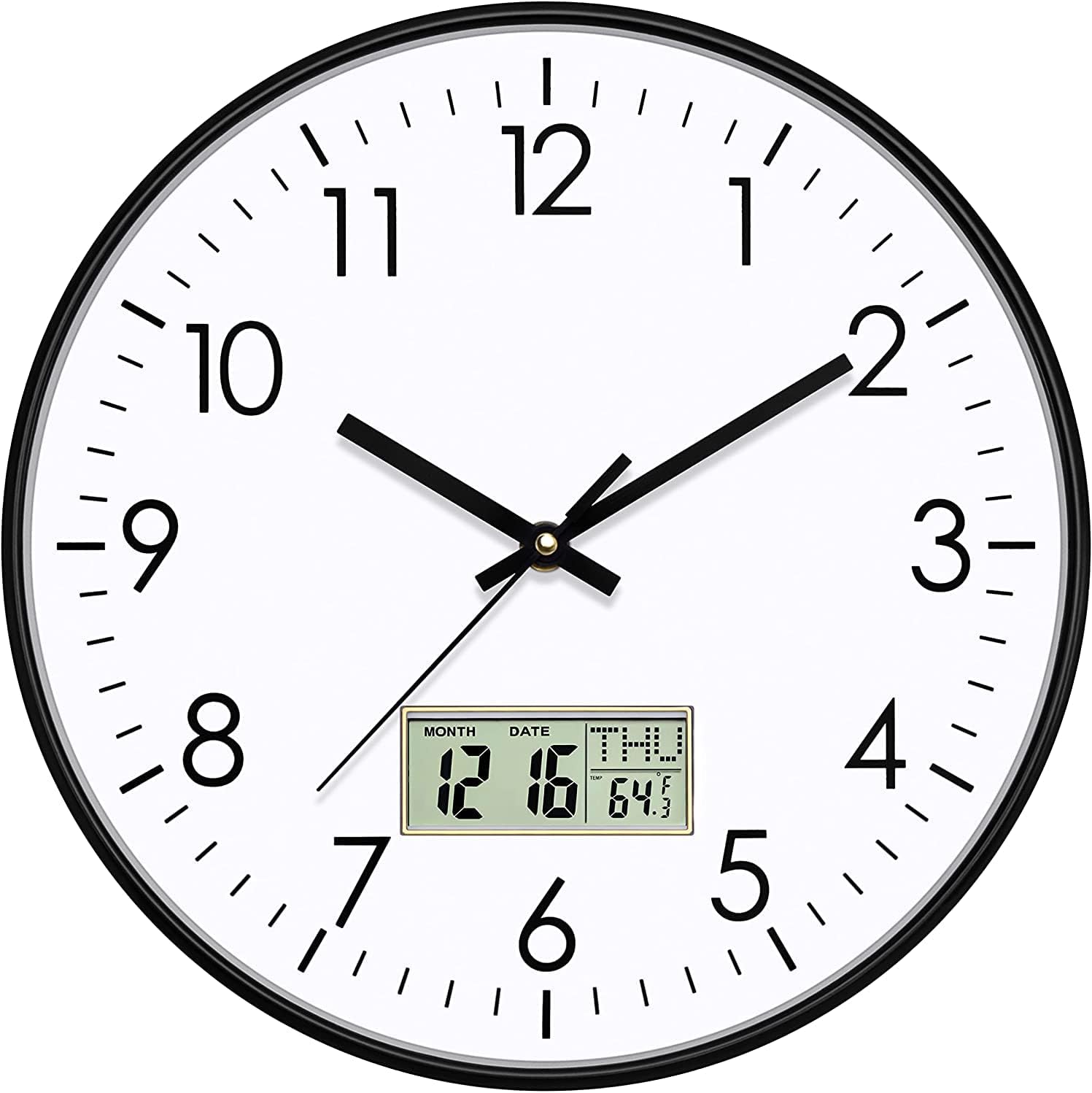 **Best Foxtop Digital Wall Clock, Special Clock with Date, Month, Day of Week an...
