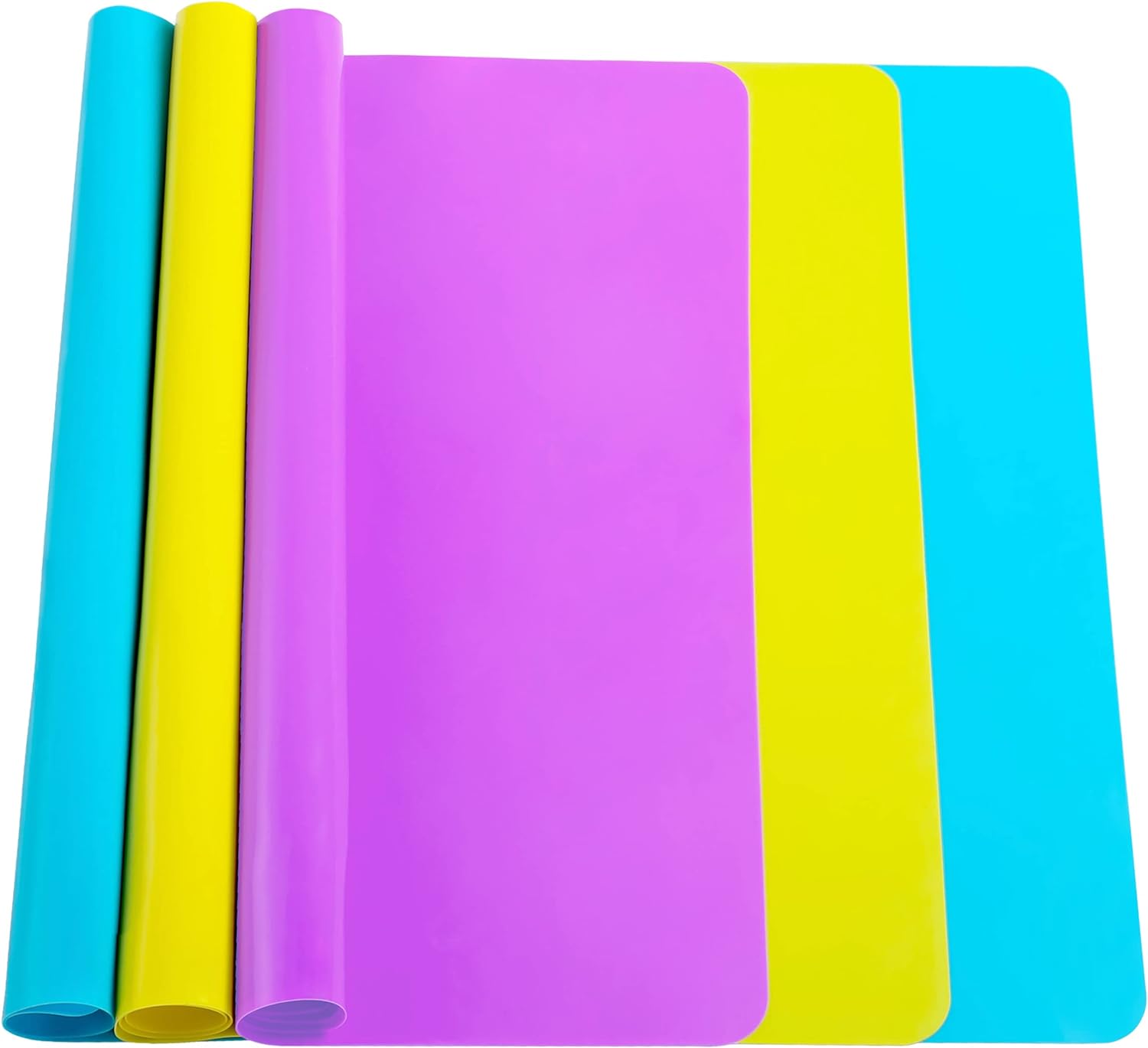 3 Pack Silicone mat Large Silicone Sheets for Craf...