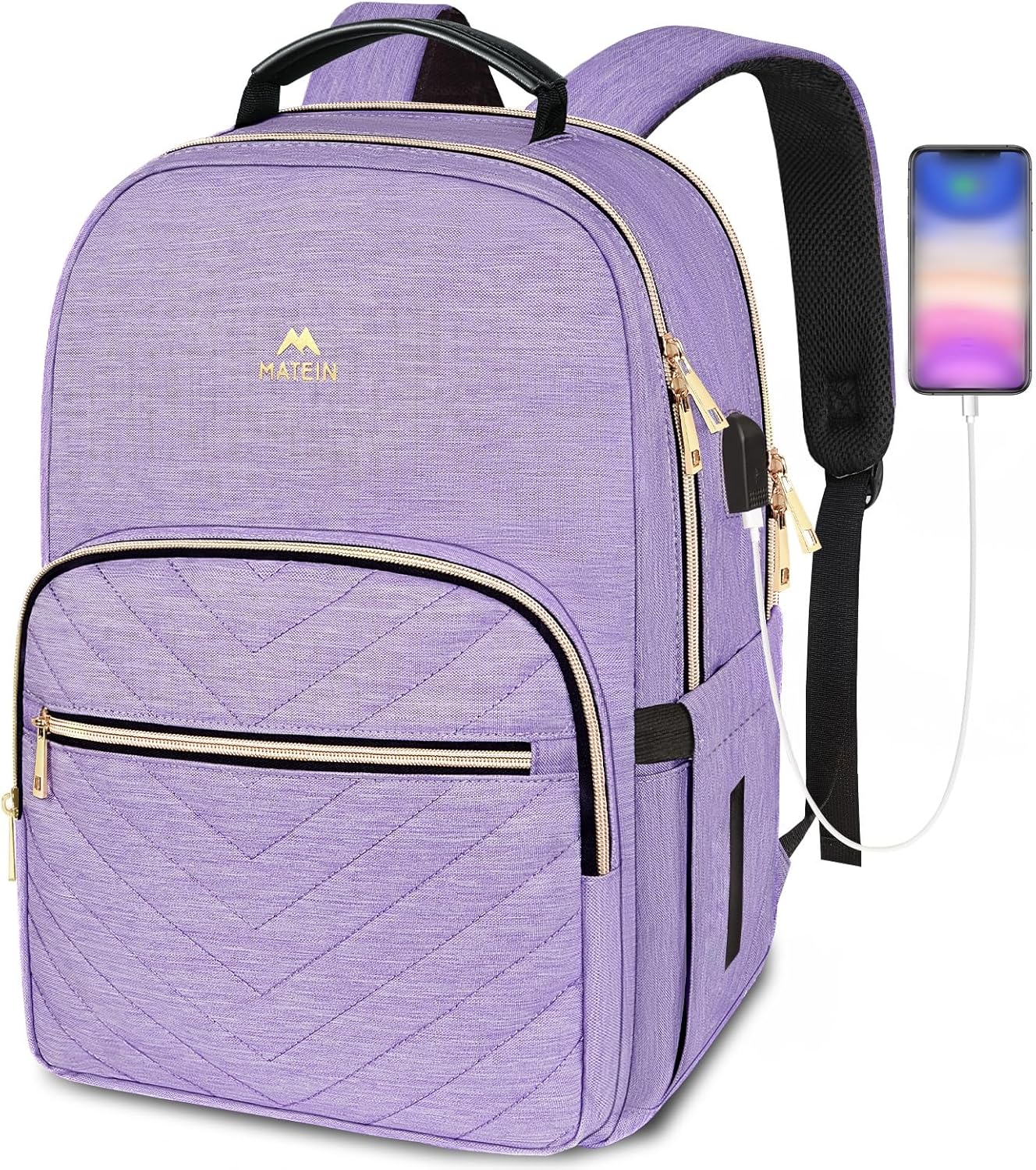 MATEIN Laptop Backpack for Women, Anti Theft 15.6 inch College School Bookbag fo...