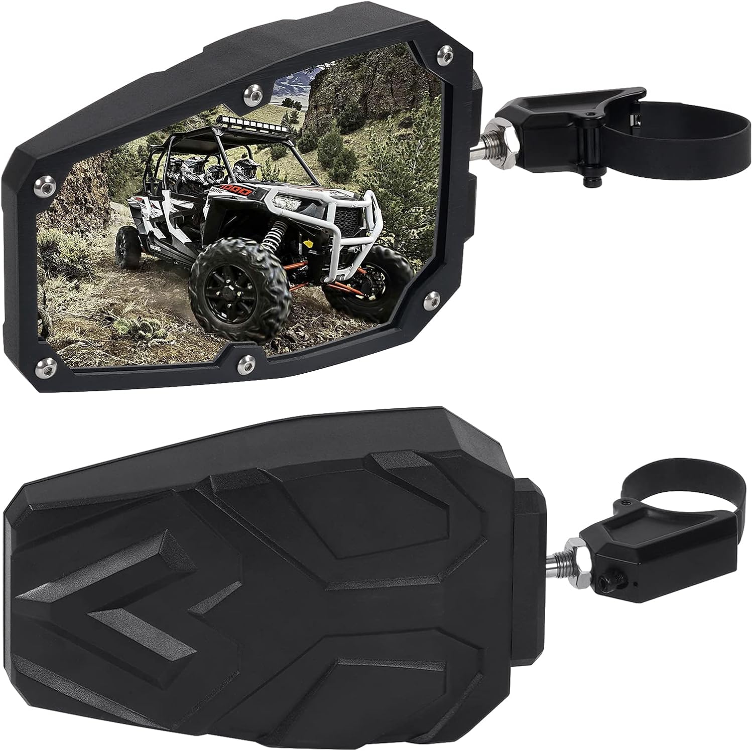 UTV Side Mirrors for 1.65"-2" Roll bar, UTV RZR Mirrors Compatible with Polaris...
