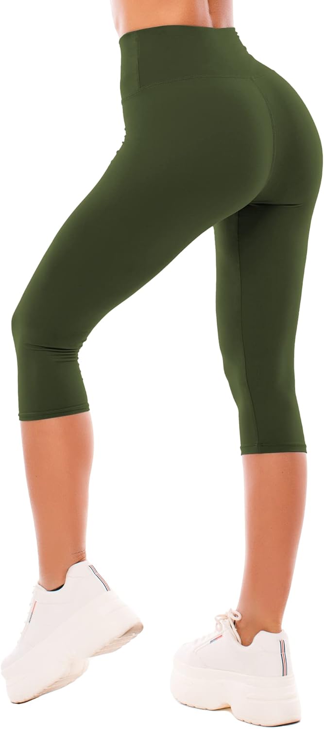 SINOPHANT High Waisted Leggings for Women - Full Length Capri Buttery Soft Yoga...