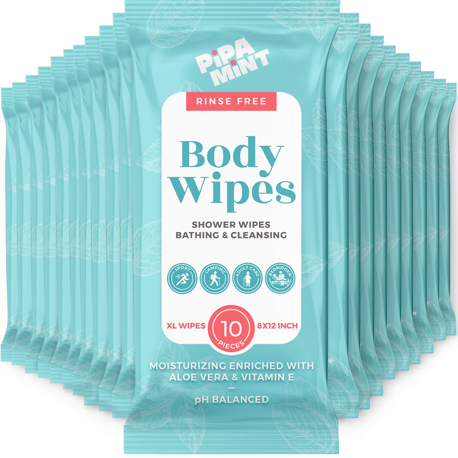 Body Wipes, Special 20 Packs of 200 XL Shower Wipes, Innovative Body Wipes for A...