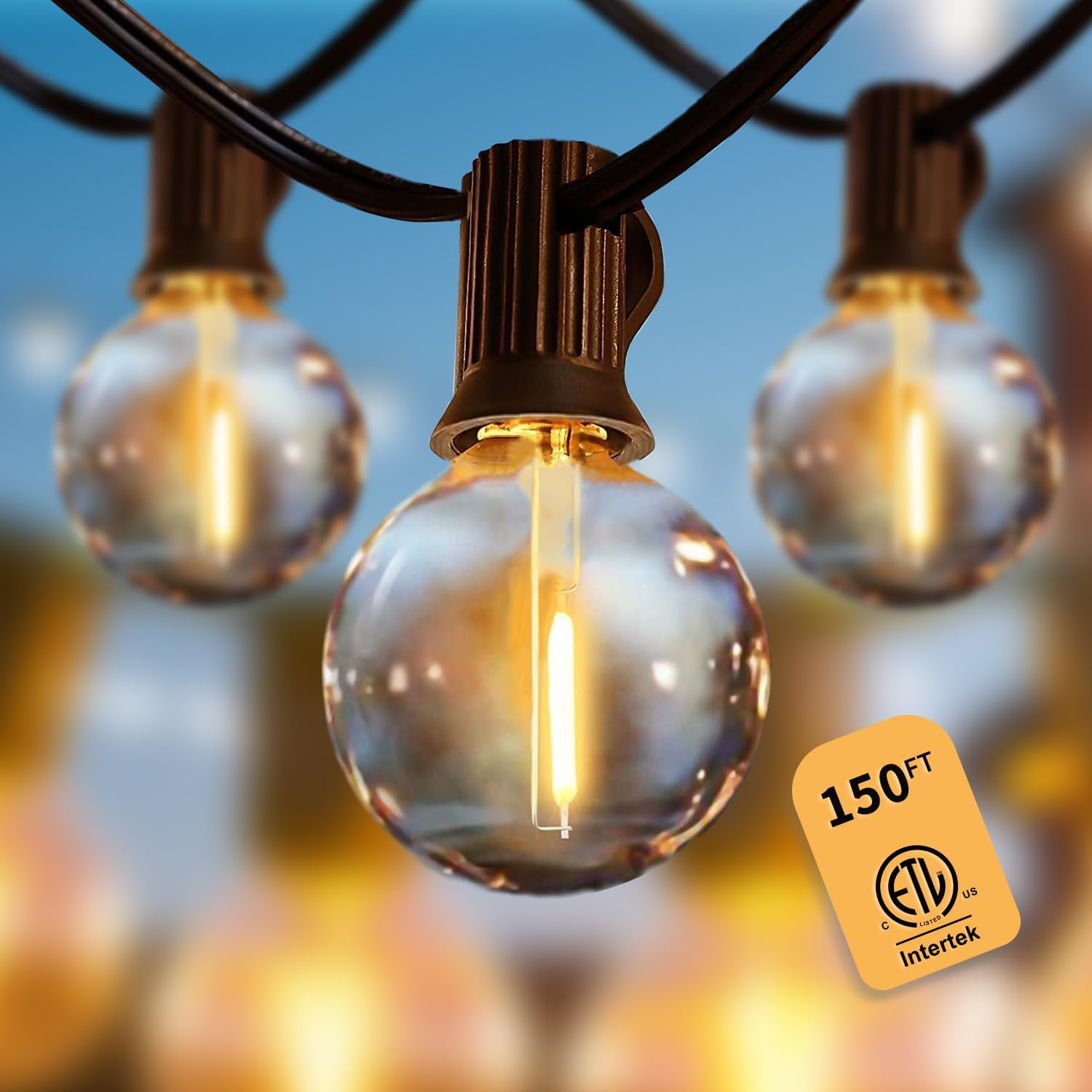 Yuusei Outdoor String Lights150 FT,Outdoor Lights...
