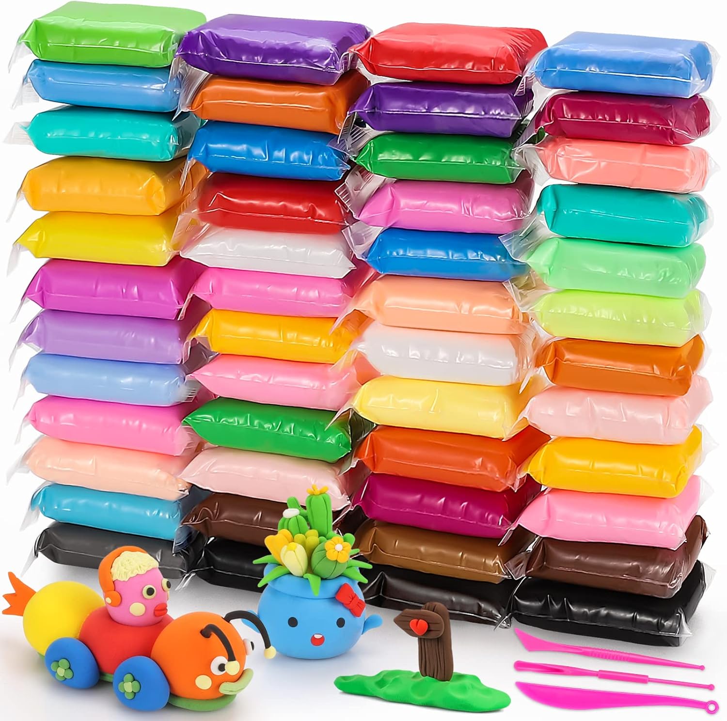 Air Dry Clay kit, EDIFON Modeling Clay Ultra Light Magic Clay with Tools, Safe a...