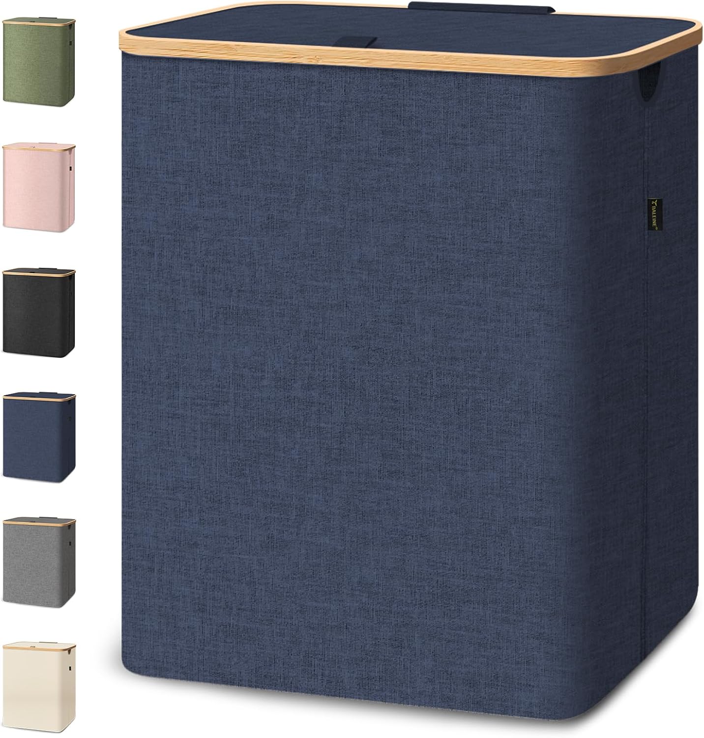 BALEINE Laundry Hamper with Lid, Tall Laundry Bask...