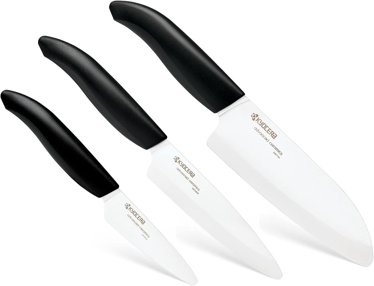 Kyocera FK-3PC BK 3Piece Knife Set, Special Ceramic Revolution Series Knife for...