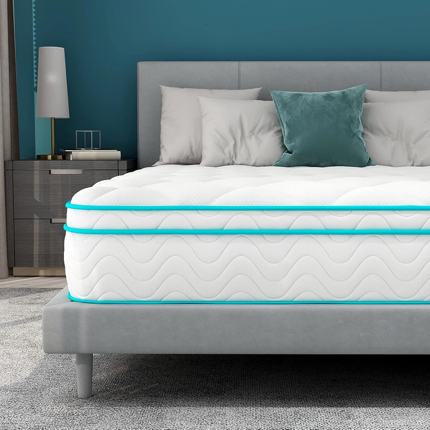 Aotumm Ciort Double Mattress, Special Medium-firm Hybrid Mattress for 4FT6, Inno...