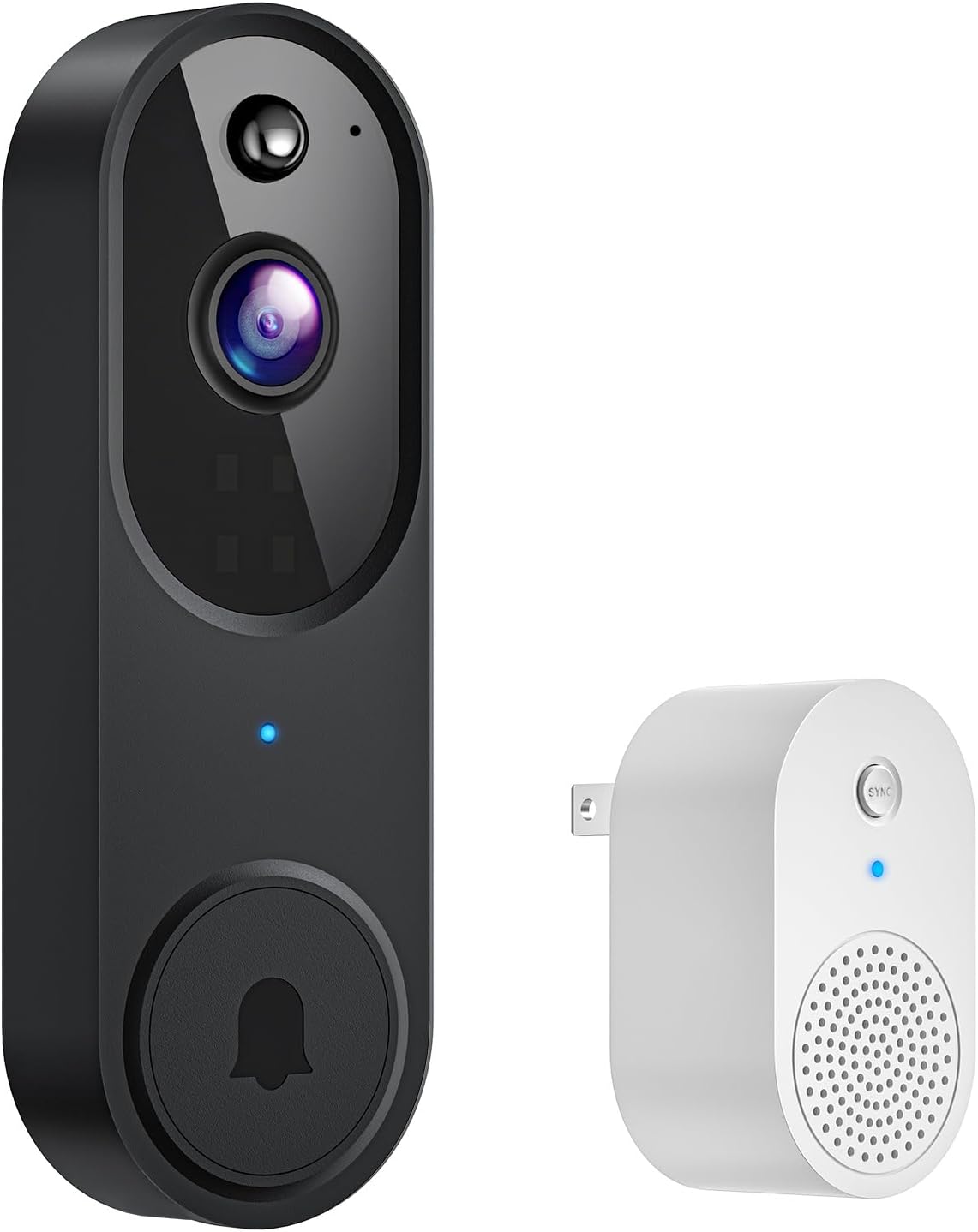 CutePanda 1080P Wireless Doorbell Video Camera, AI...