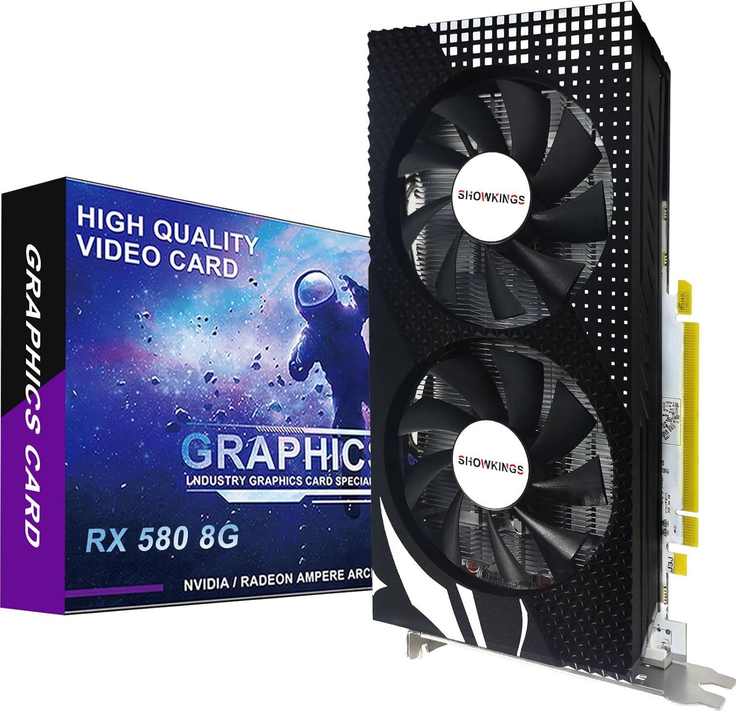 Radeon RX 580 8GB Graphics Card, 256Bit 2048SP GDD...