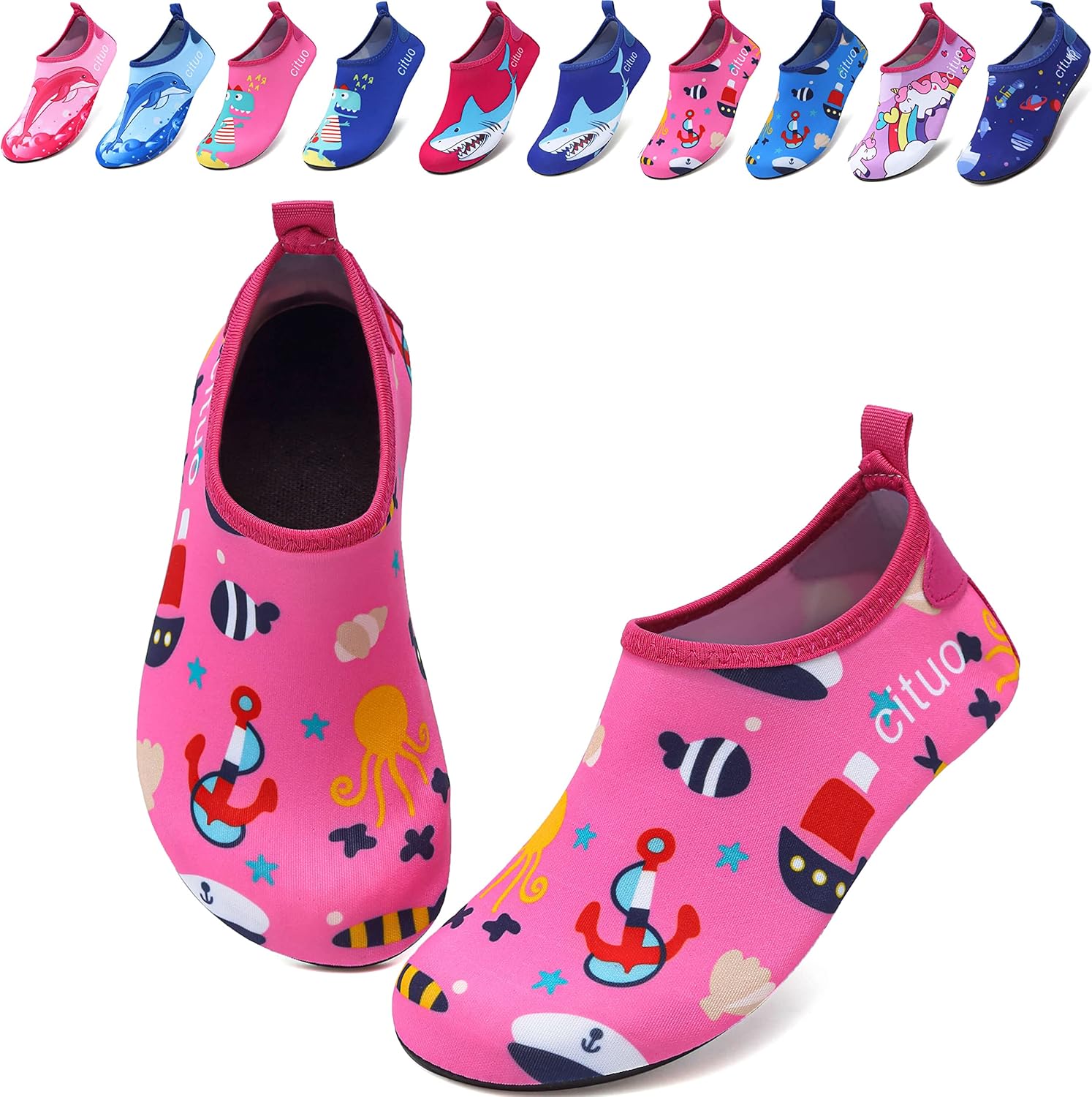 todaysunny Water Shoes for Kids Girls Boys Quick Dry Non-Slip Outdoor 4.5/5 UK C...