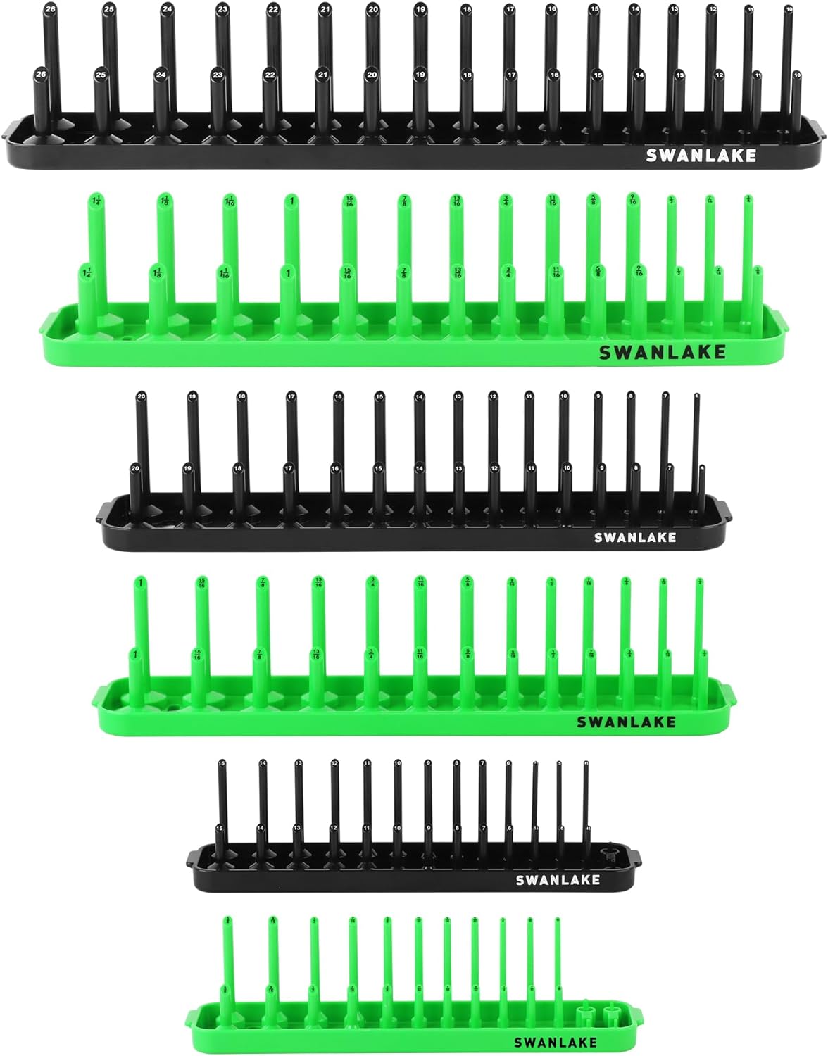 SWANLAKE Socket Organizer Tray, Special Socket Holder Tray for SAE and Metric, I...