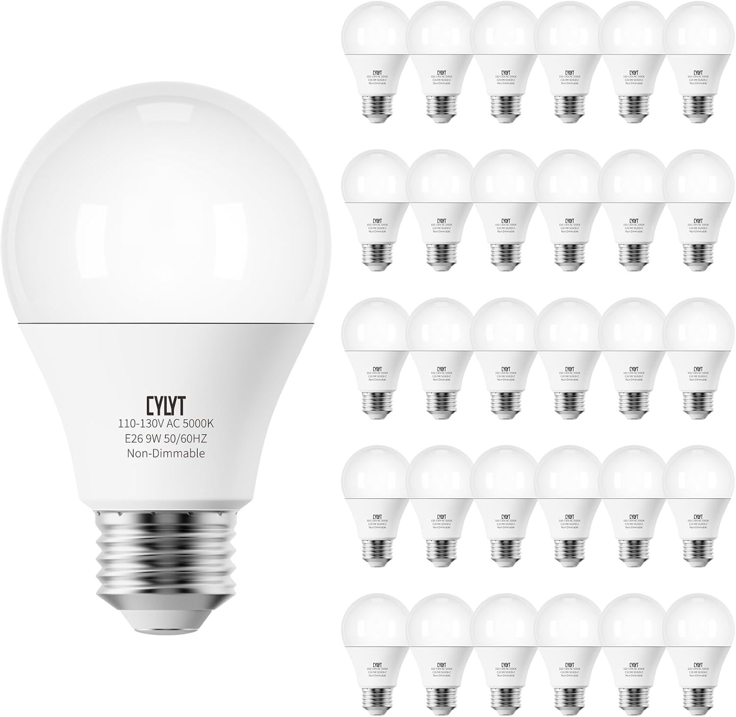 Bright LED Light Bulbs, Unique 30-Pack 100W Equivalent LED Light Bulbs, Innovati...