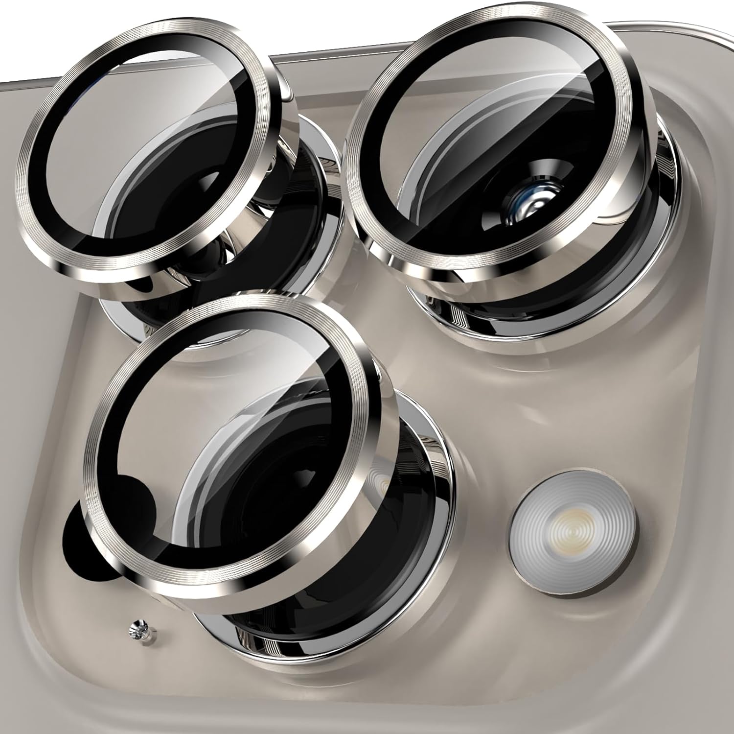 Camera Lens Protector for iPhone 15 Pro/iPhone 15 Pro Max, [1 Step Installation...