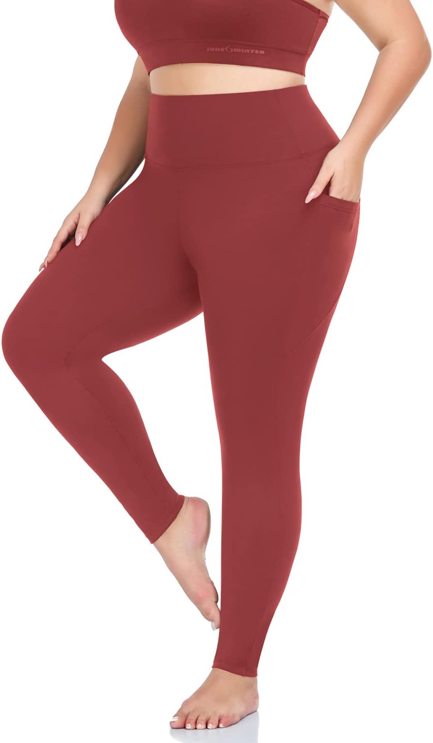 MOREFEEL Plus Size Leggings for Women with Pockets-Stretchy X-4XL Tummy Control...