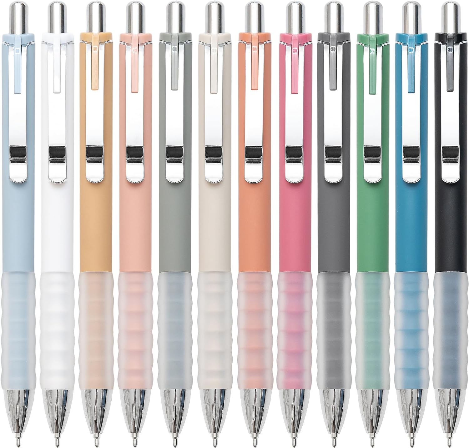 Linbsunne Ballpoint Pens Black Medium Point 1mm Pen with Super Soft Grip Ball Po...