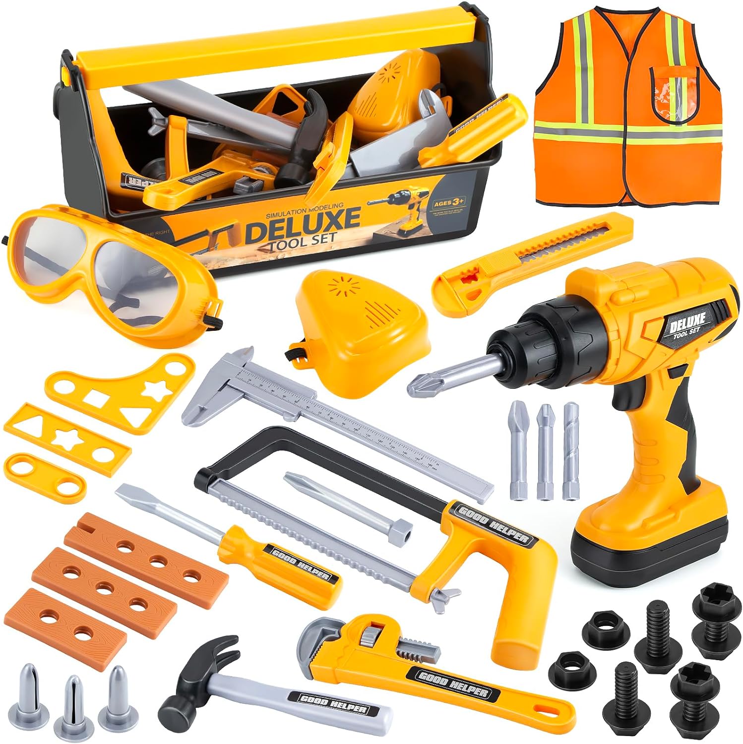 Zealous Kids Tool Set for Boys,Toddler Tool Set with Kids Tool Box & Electronic...