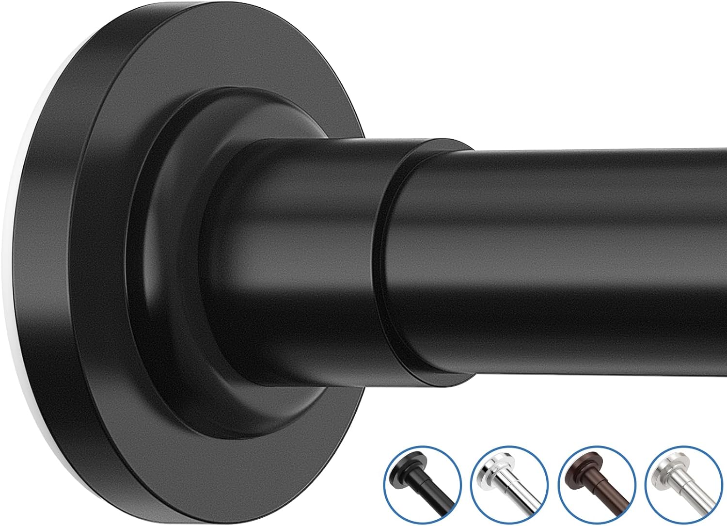 Shower Curtain Rod Adjustable 32-47 Inch, Spring Tension Shower Rods Stainless S...