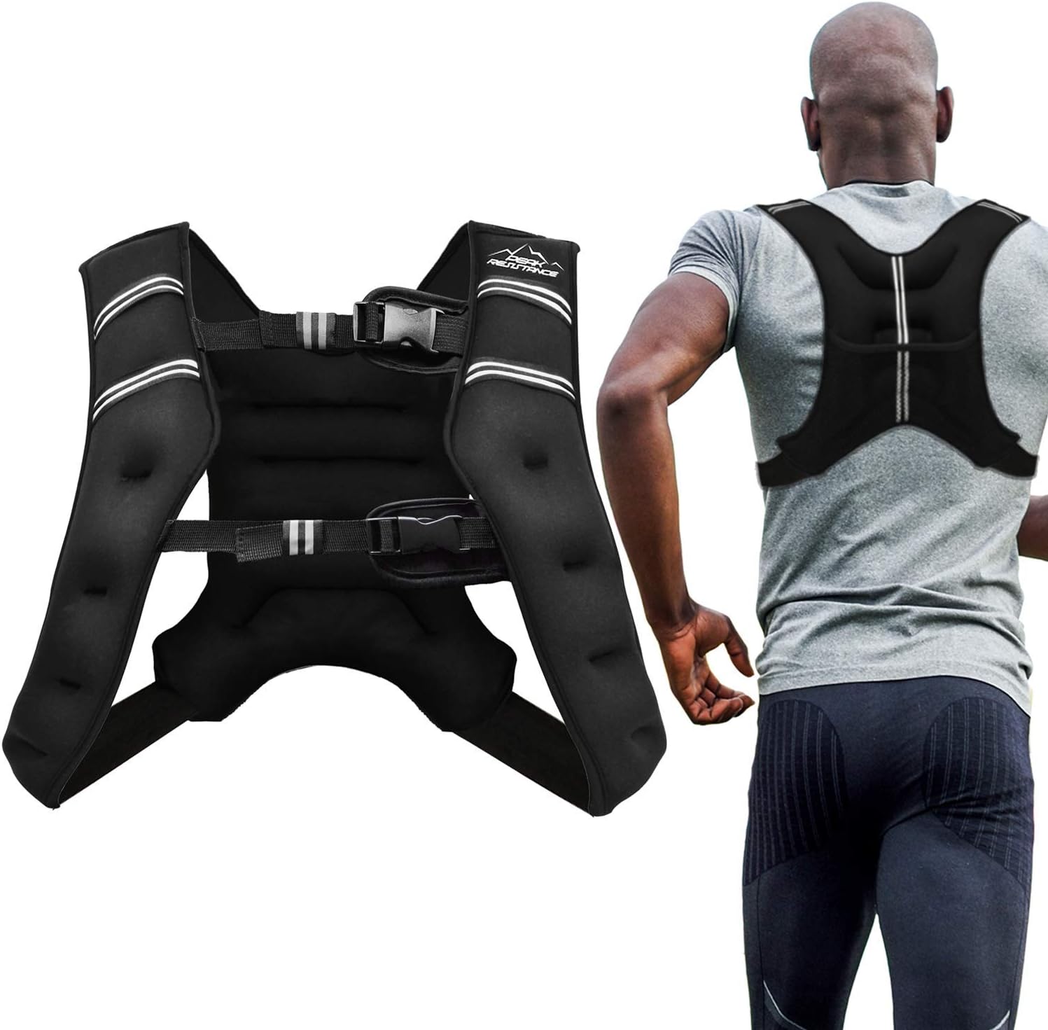 Aduro Sport Weighted Vest Workout Equipment, 4lbs/6lbs/12lbs/20lbs/25lbs/30lbs B...