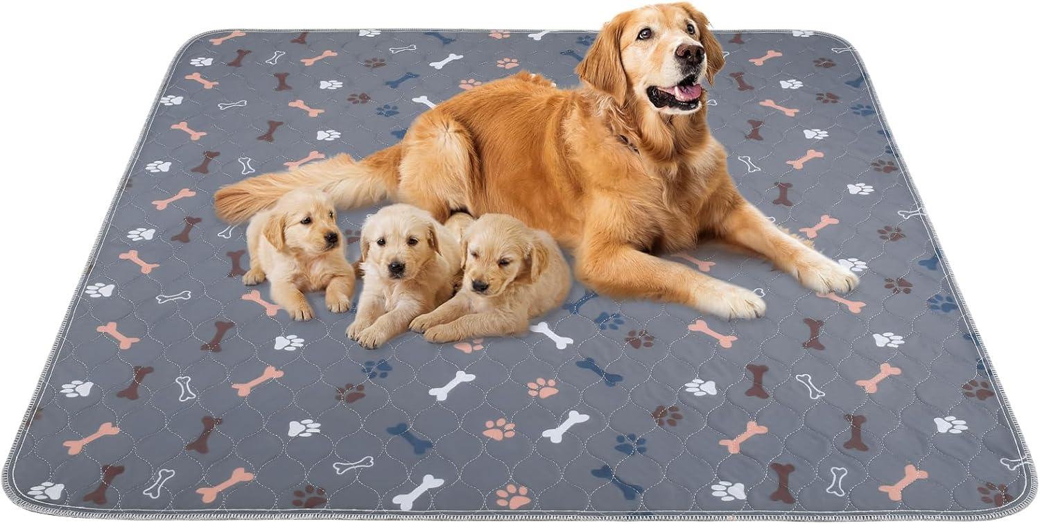Reusable Puppy Pads, Special Washable Pee Pads for Dogs, Innovative Super Absorb...
