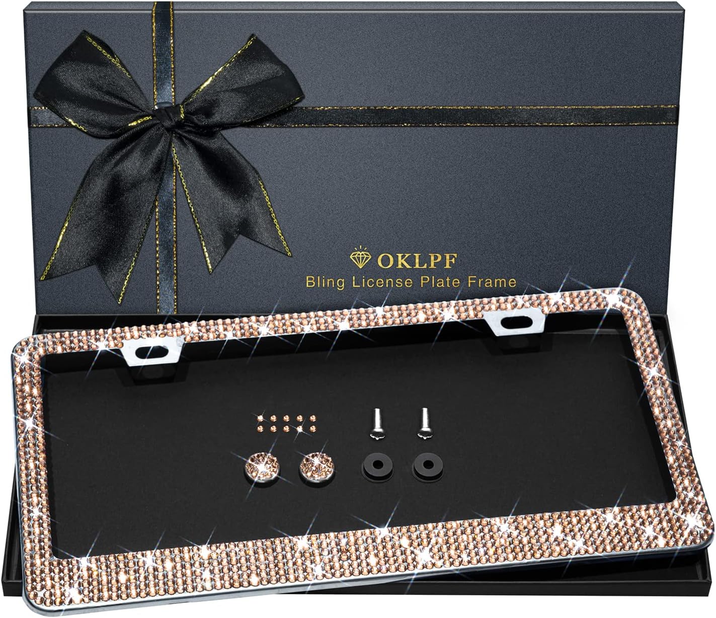 Bling License Plate Frame for Women, 1PCS Sparkly License Plate Frames| Over 120...