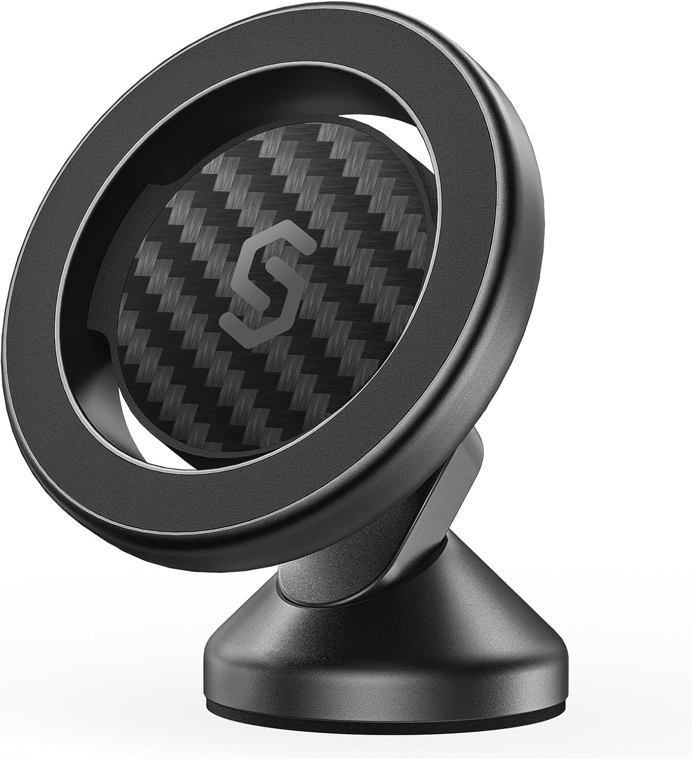 SYNCWIRE Fits MagSafe Car Mount - Carbon Fiber Magnetic Phone Holder for Car, 36...