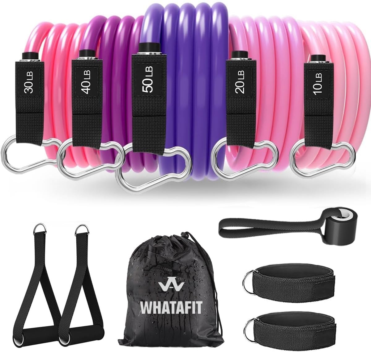 WHATAFIT Resistance Bands, Exercise Bands，Resista...