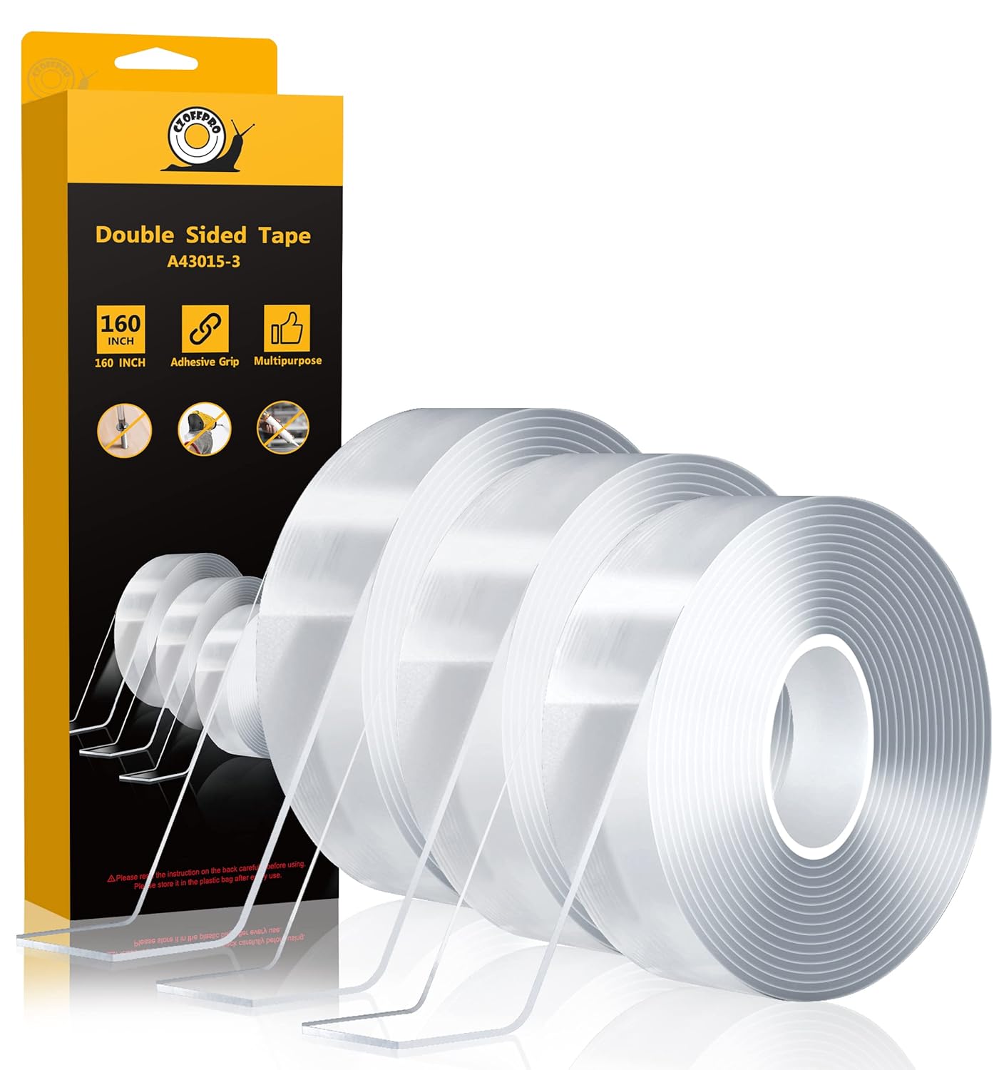Double Sided Mounting Tape Heavy Duty Strong Crafts Tape Nano Adhesive Tape Two...