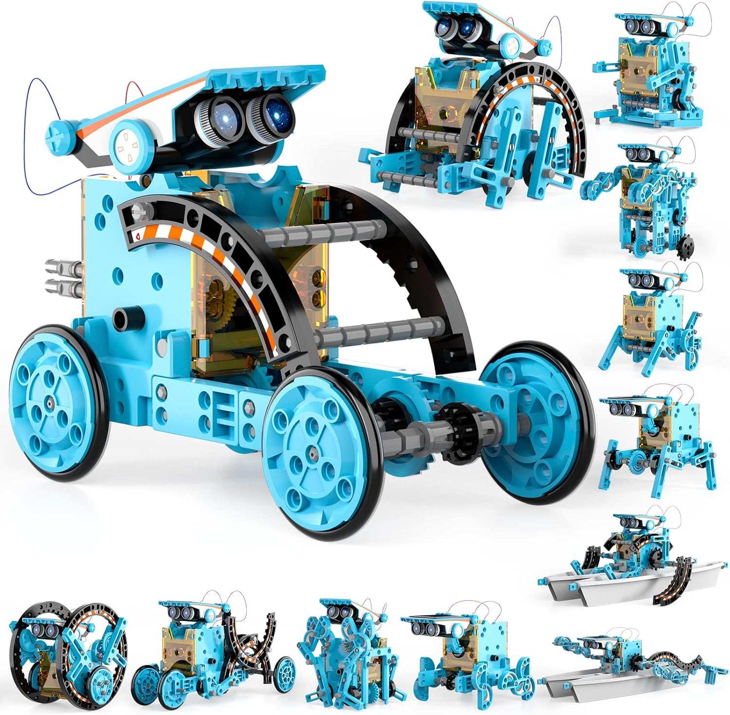 Lucky Doug 12-in-1 STEM Solar Robot Kit Toys Gifts for Kids 8 9 10 11 12 13 Year...