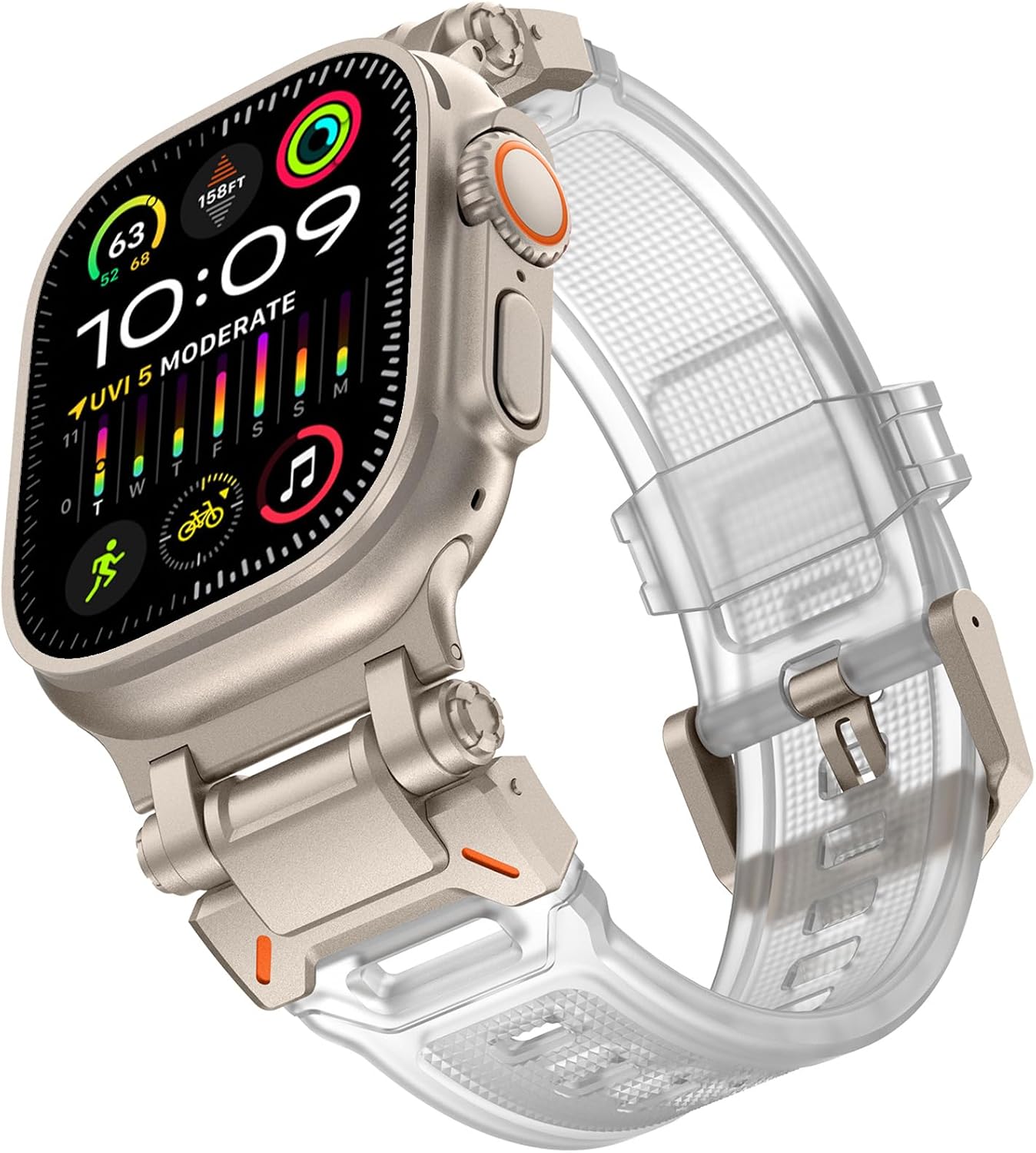 KADES Apple Watch Ultra 2 Band, Special Durable Metal Connector Band for Apple W...