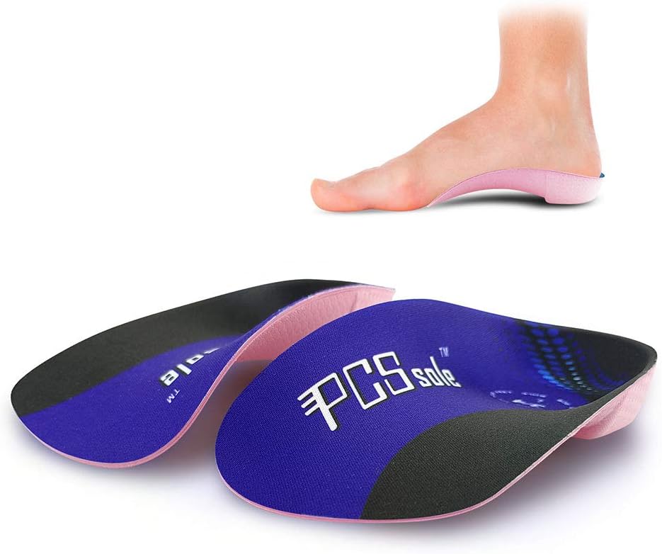 PCSsole 3/4 Orthotics Shoe Insoles High Arch Supports Shoe Inserts for Plantar F...