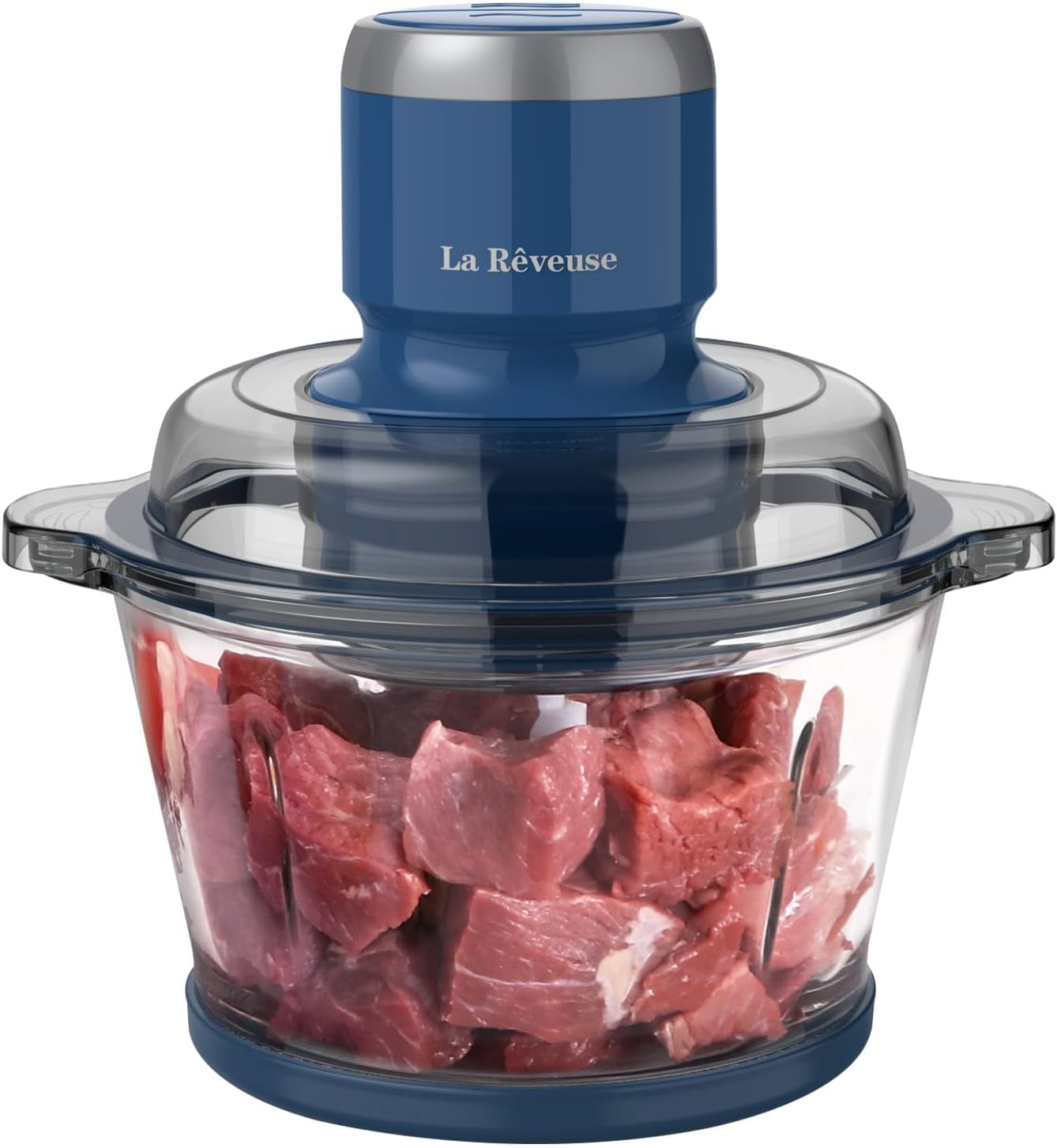 La Reveuse Food Processor,Electric Food Chopper with 7-Cup (1.7L) Glass Bowl, 4...