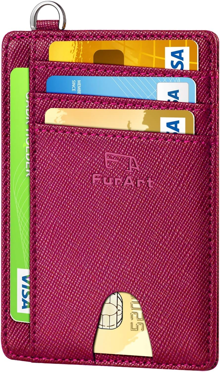FurArt Slim Minimalist Wallet, Front Pocket Wallets, RFID Blocking, Credit Card...