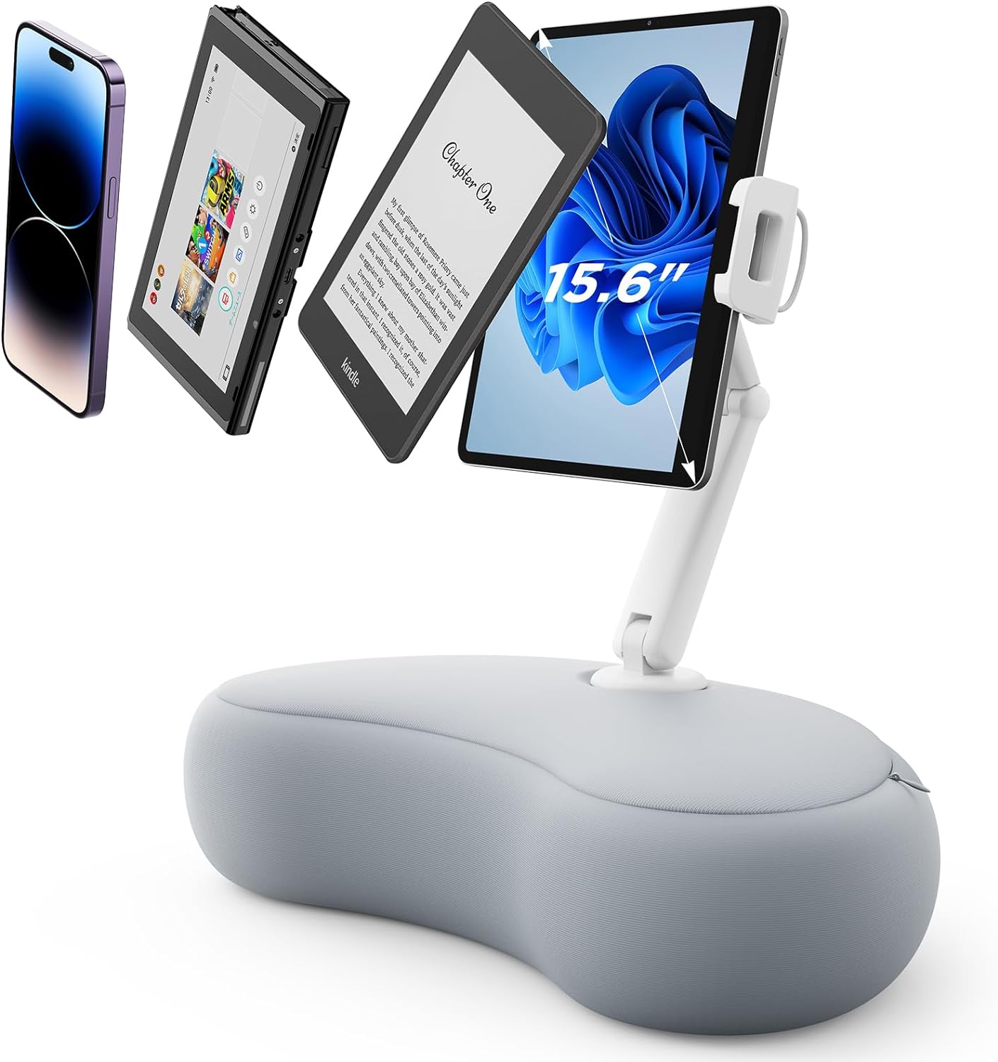 SAIJI Tablet Kindle Stand, Special Stand Pillow Compatible with 4.7”-15.6” Kindl...