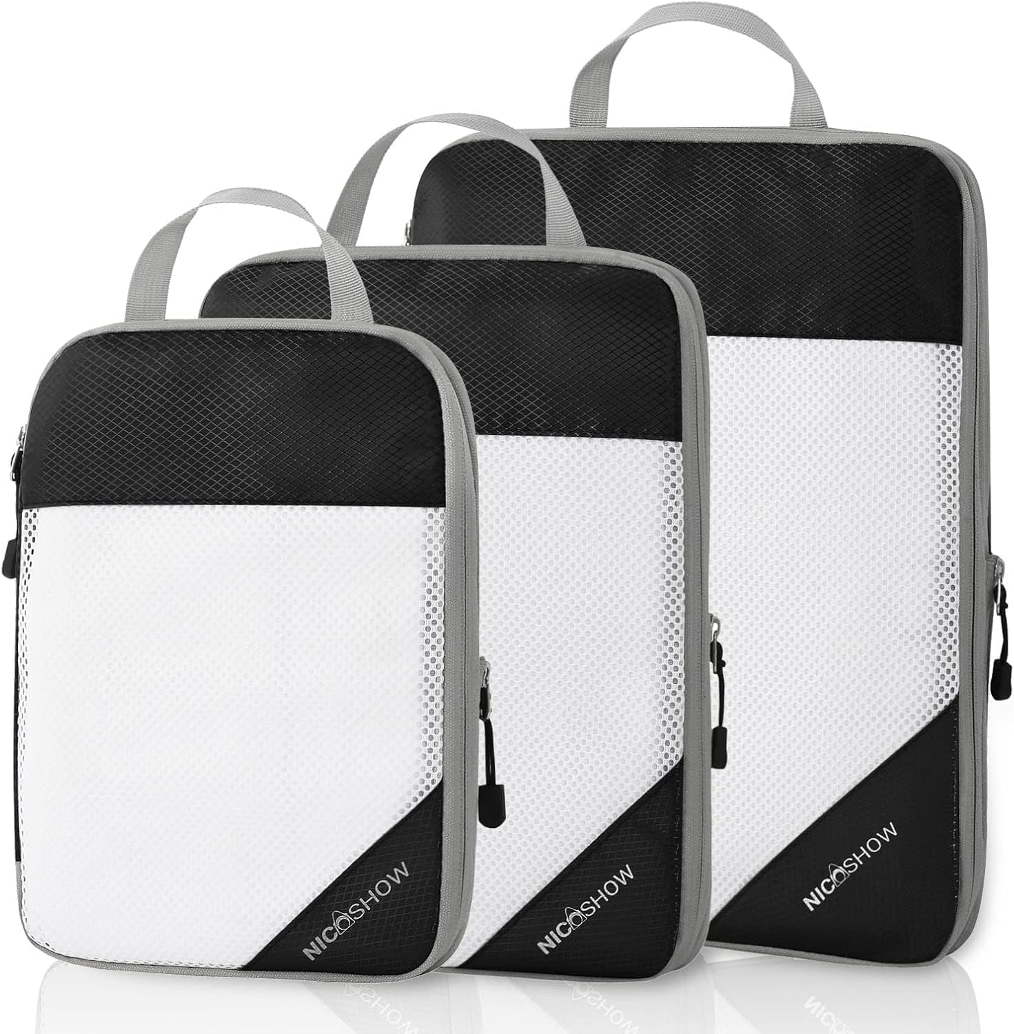 Compression Packing Cubes, Special 3 Set Packing Cubes for Travel, Innovative Co...