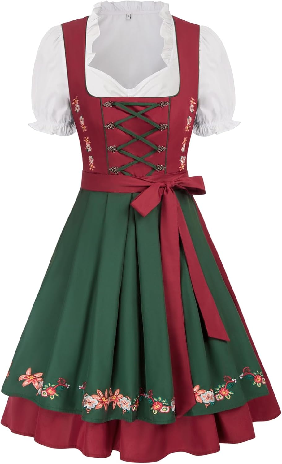 JASAMBAC Dirndl Dresses, Special Women's German Costumes, High-Quality 3 Pieces...