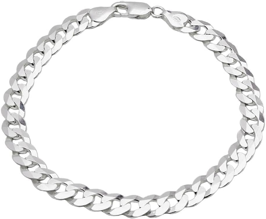 Treasure Bay Men's Solid 925 Sterling Silver Brace...