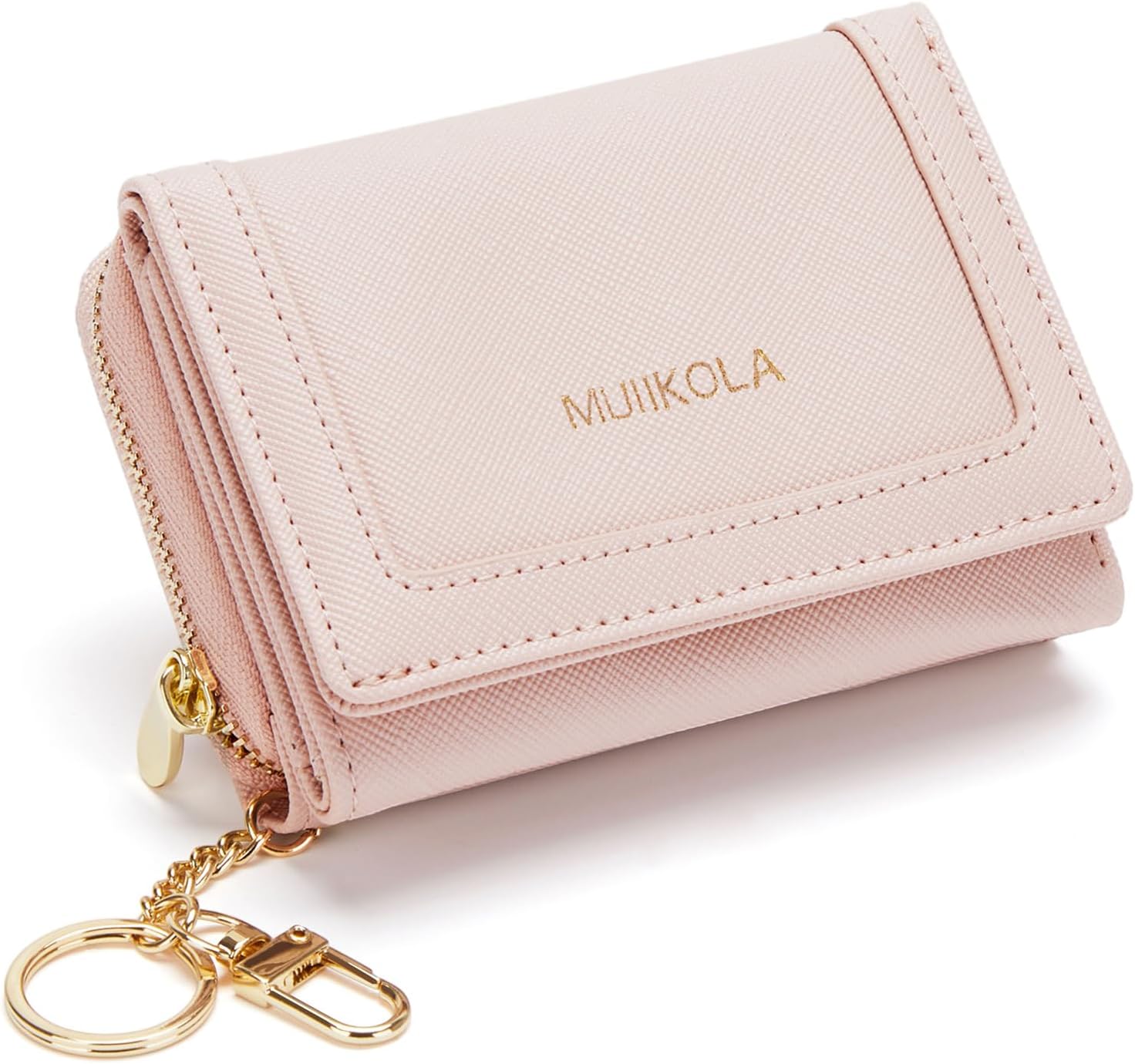 MUIIKOLA RFID-Blocking Mini Leather Wallet for Women，Women's Minimalist Card Ho...