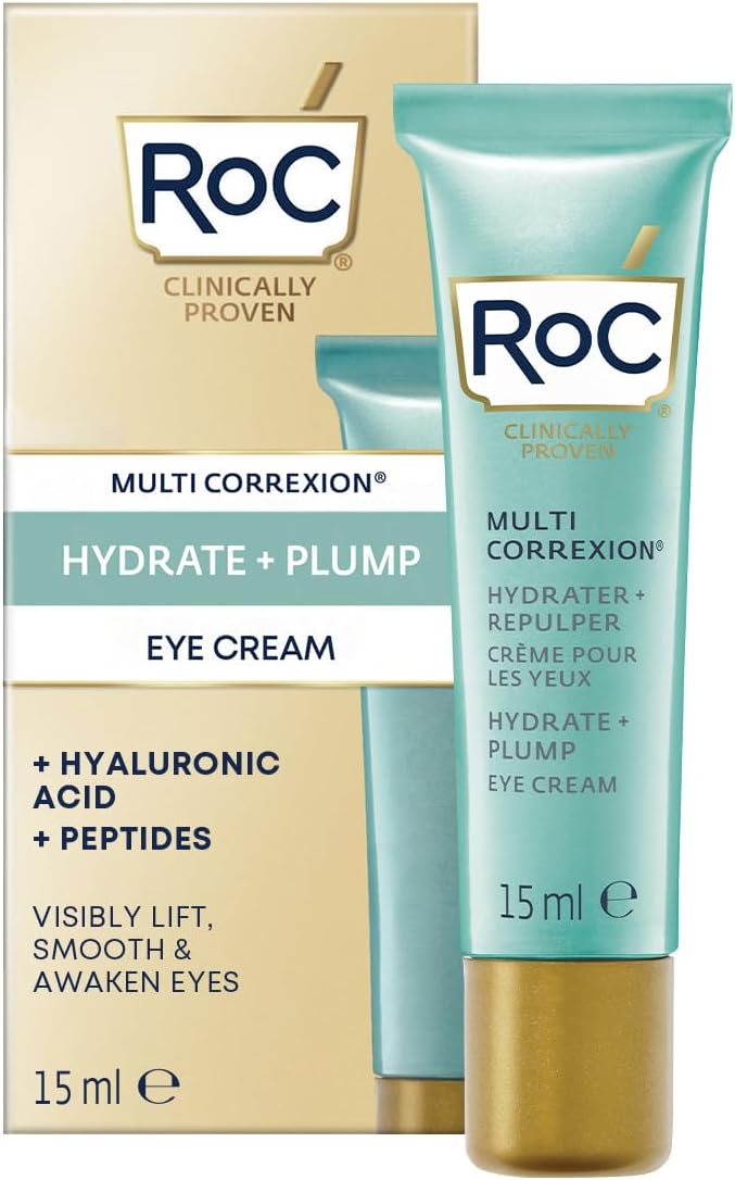 RoC - Multi Correxion Hydrate + Plump Eye Cream - 3-in-1 Formula - Fine Lines Re...