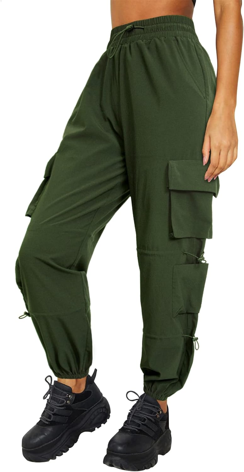 Quick Dry Cargo Pants Lightweight Tactical Hiking Pants with 6 Pockets for Women...