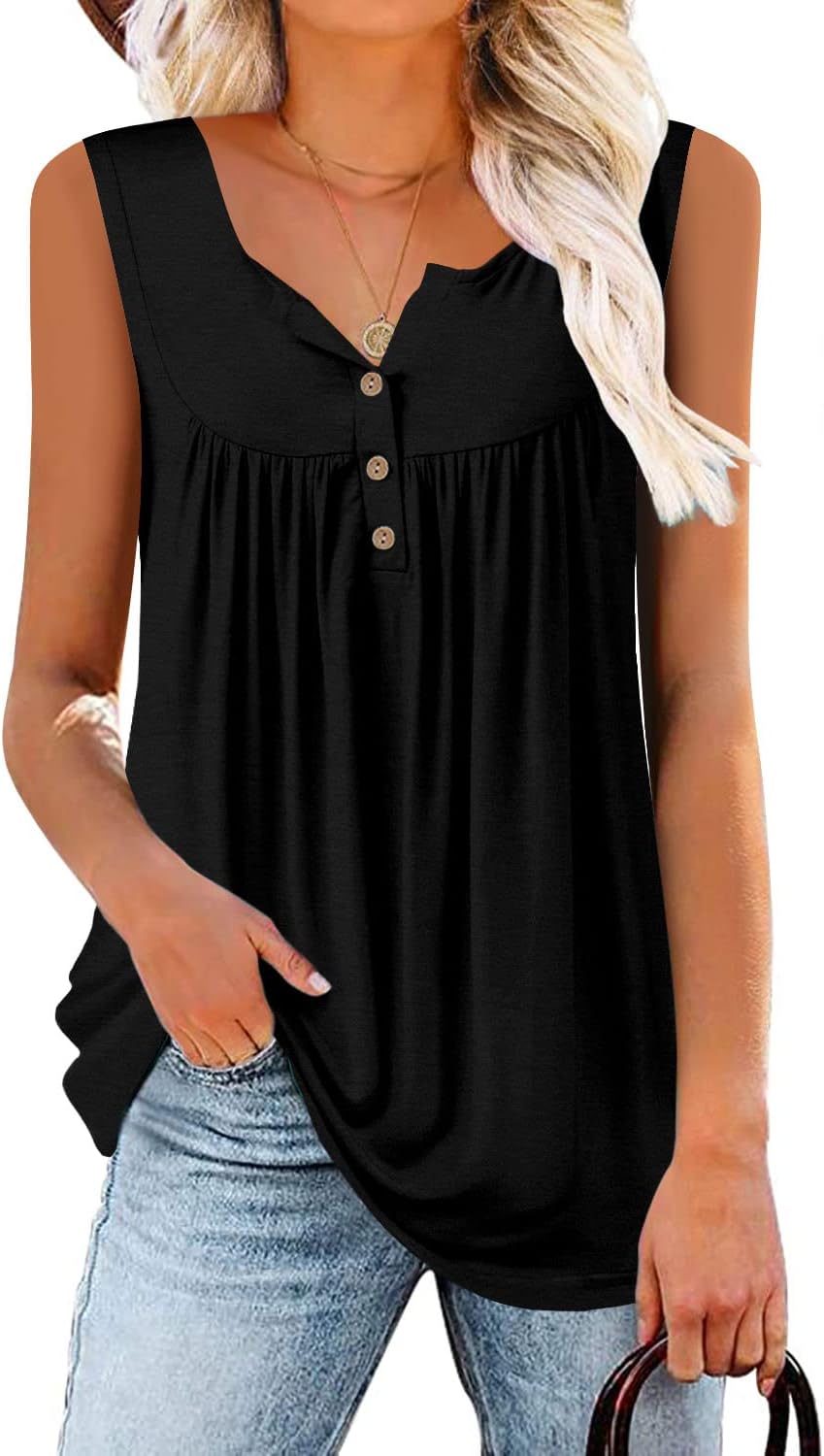 KISSMODA Sleeveless Tank Tops for Women, Special Casual Summer Shirts for Ladies...