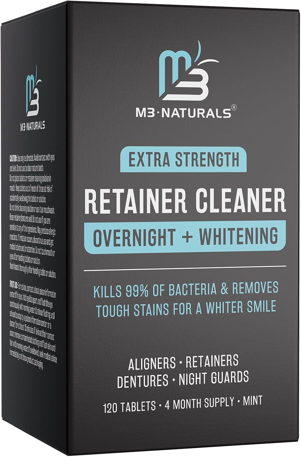 Overnight + Whitening Retainer Cleaner | FSA HSA Approved | Remove Stains, Disco...