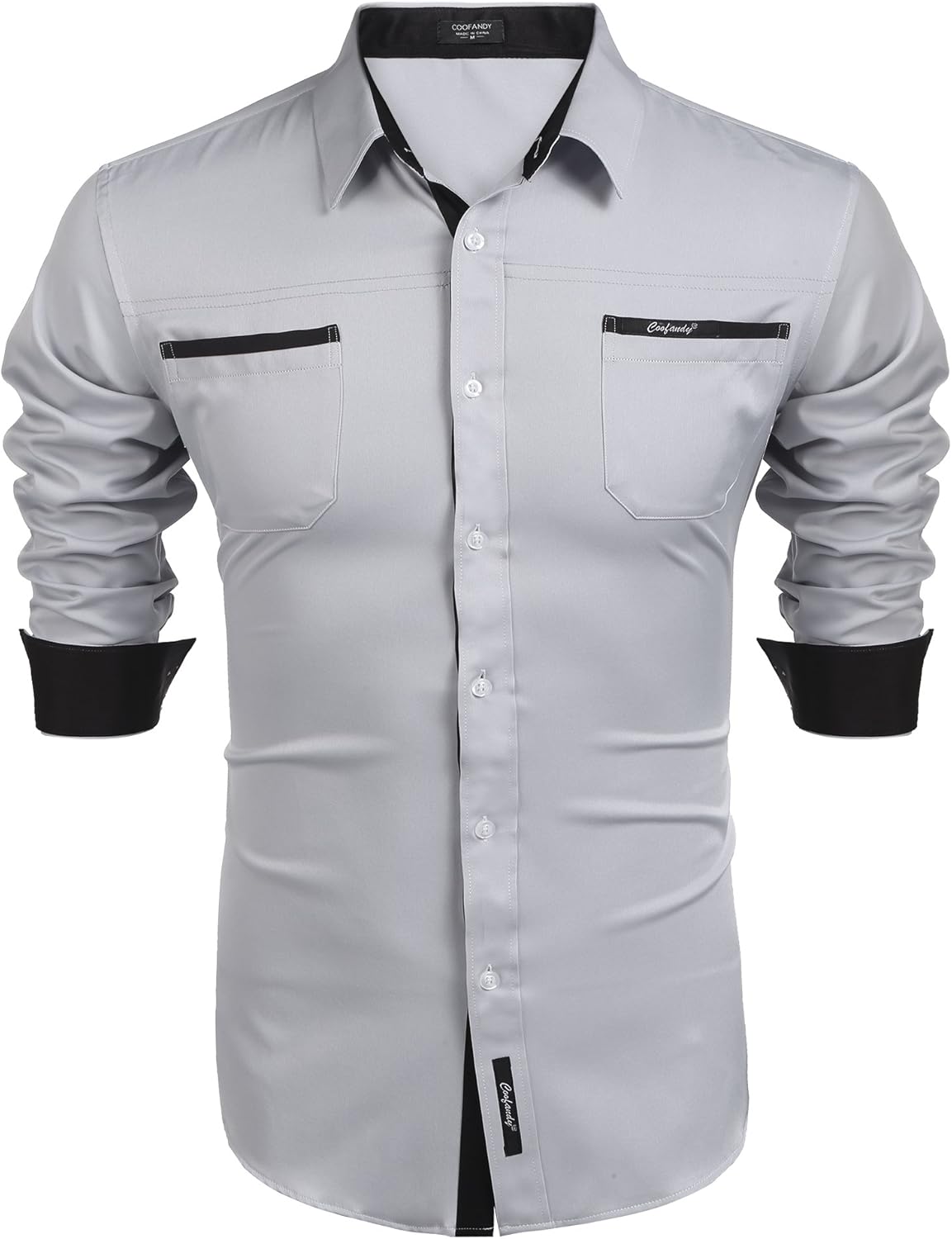 COOFANDY Men's Shirts Long Sleeve Casual Dress Shirt Regular Fit Button Up Shirt...