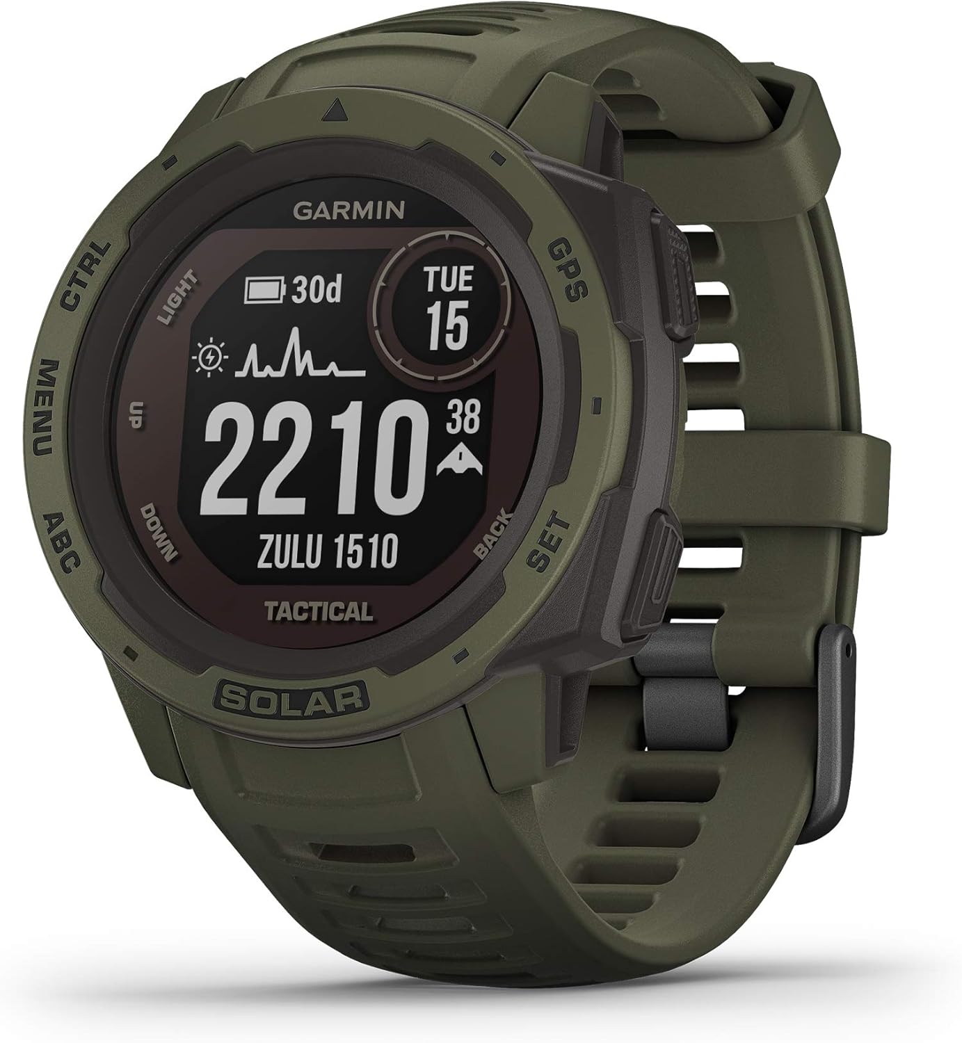Garmin Instinct, Rugged Outdoor Smartwatch with Solar Charging Capabilities and...