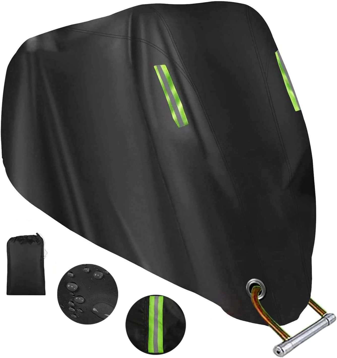 Motorcycle Cover All Season,Universal Weather Quality Waterproof Sun Outdoor Pro...