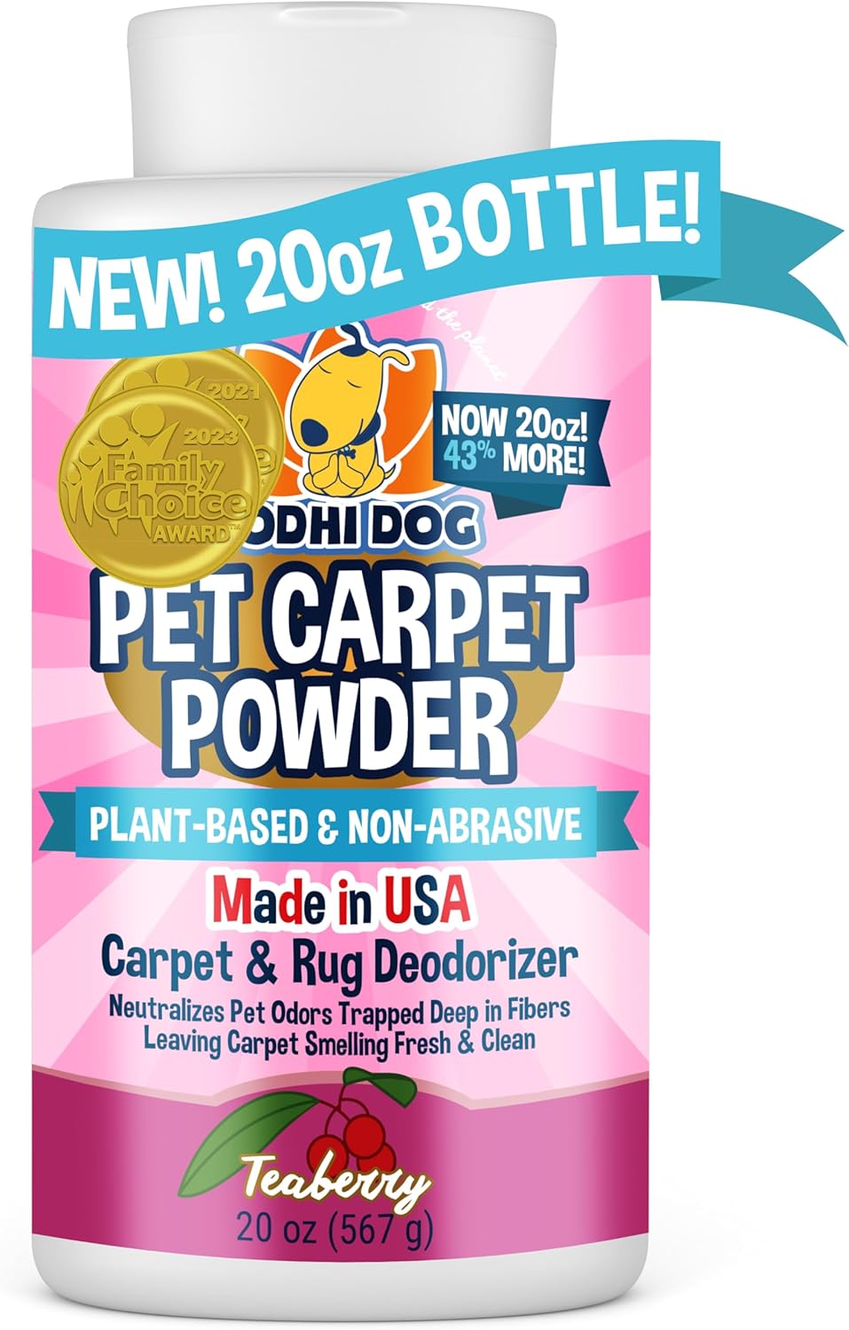 Bodhi Dog Natural Dog Odor Carpet Powder | Dry Pet Smell Eliminator | Remove Uri...