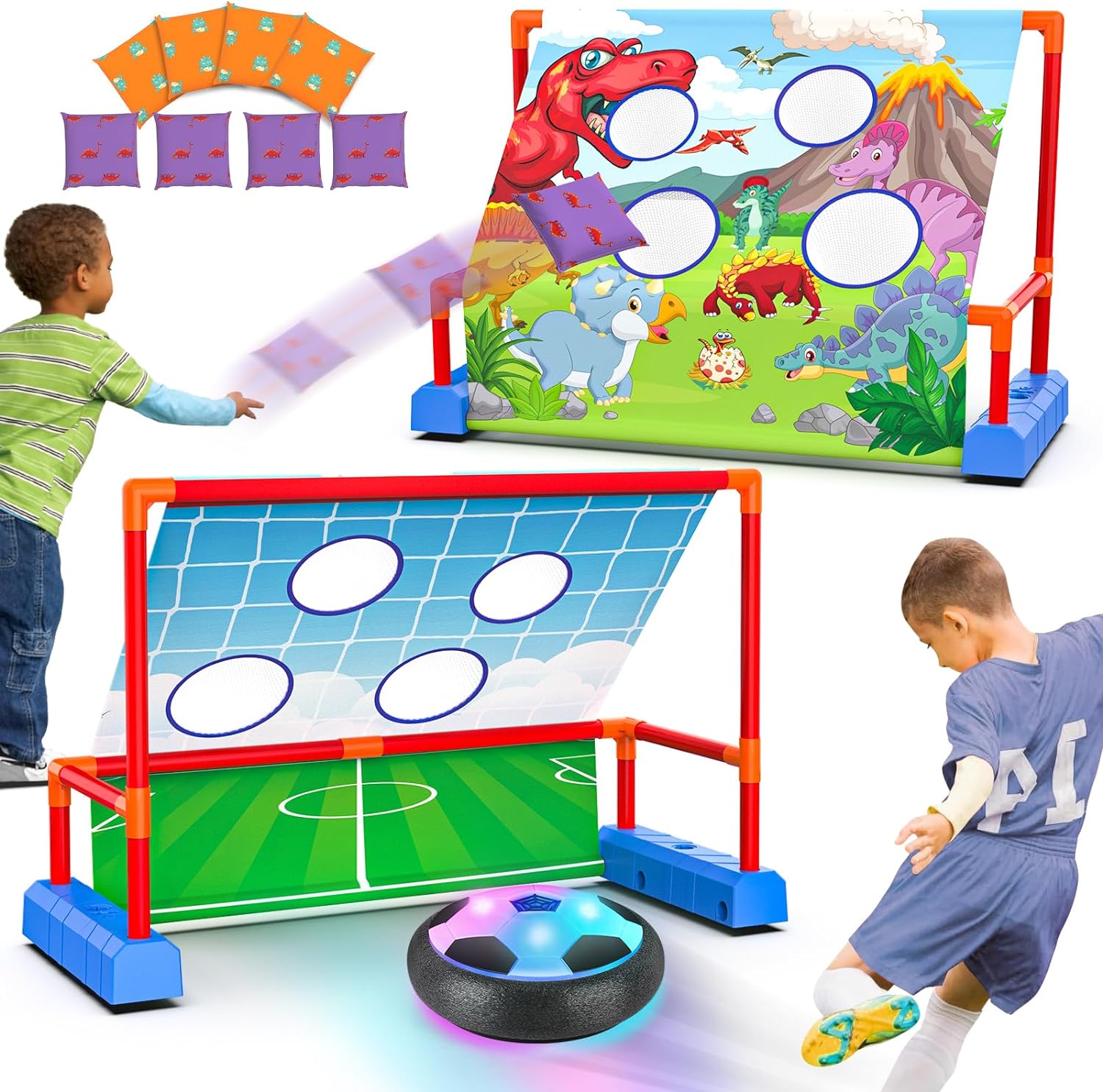 2-in-1 Moving Kick Toss Games, Special Kids Game for Ages 3-12, Innovative Light...