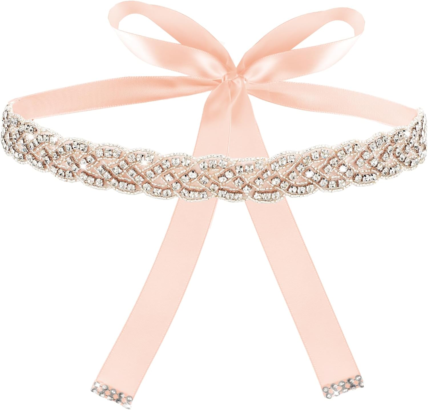 Amaxiu Rhinestone Wedding Waist Belt, Special Handcrafted Crystal Belt for Bride...