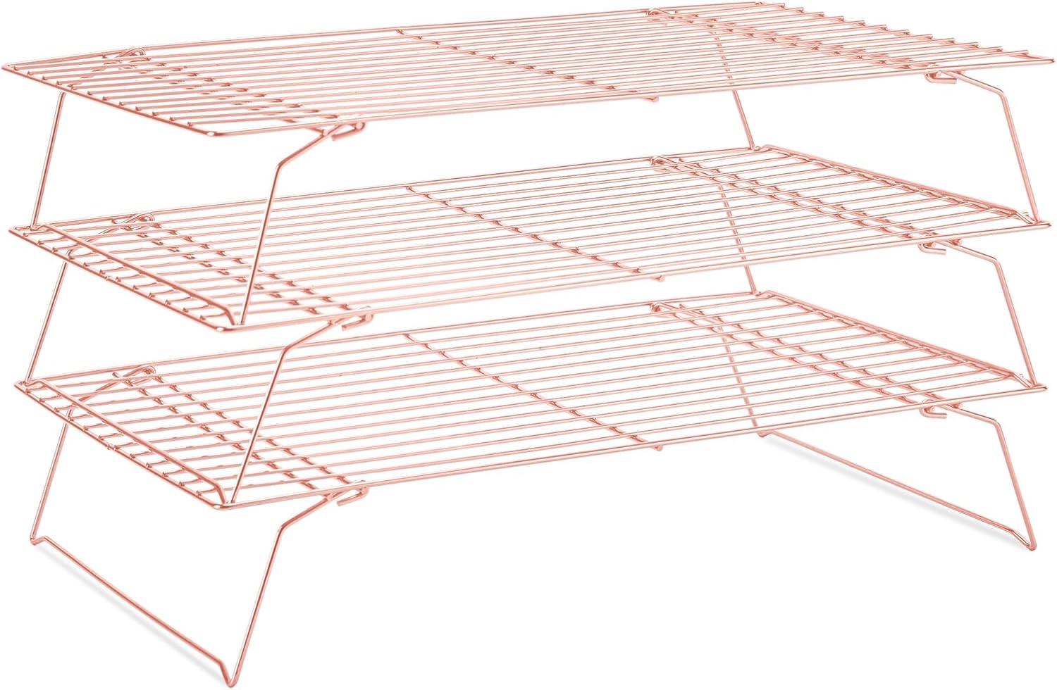 Cooling Rack for Baking, Premium 3 Tiers Cooling Wire Rack, High-Quality Stackab...